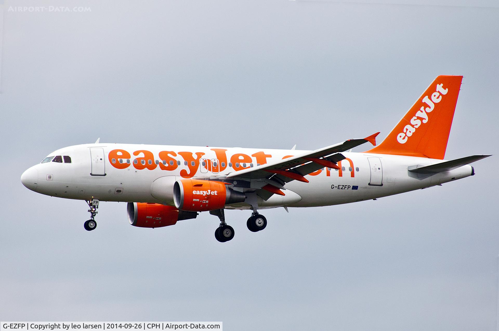 G-EZFP, 2009 Airbus A319-111 C/N 4087, Copenhagen 26.9.2014