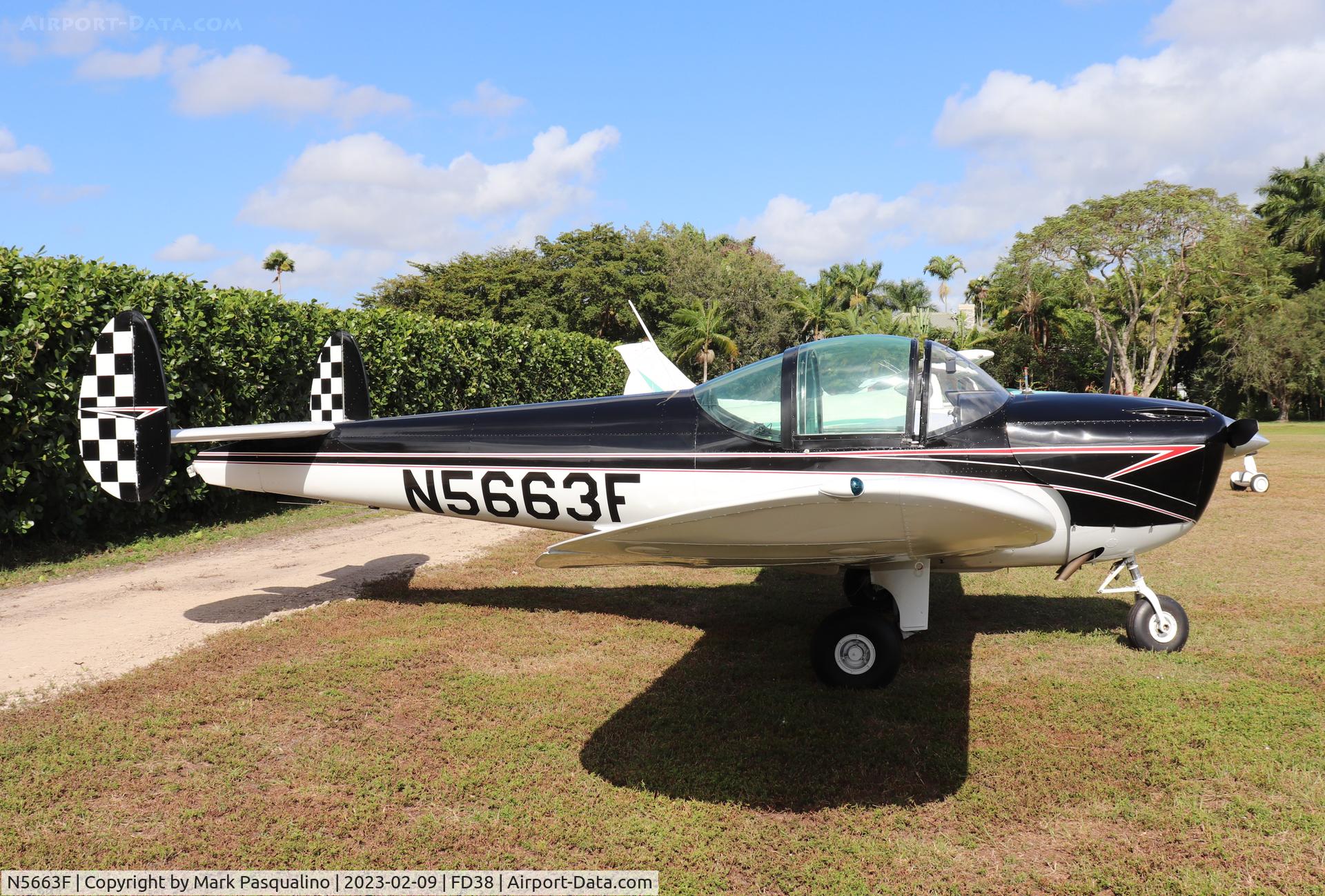 N5663F, 1966 Alon A2 Aircoupe C/N A-163, Alon A2