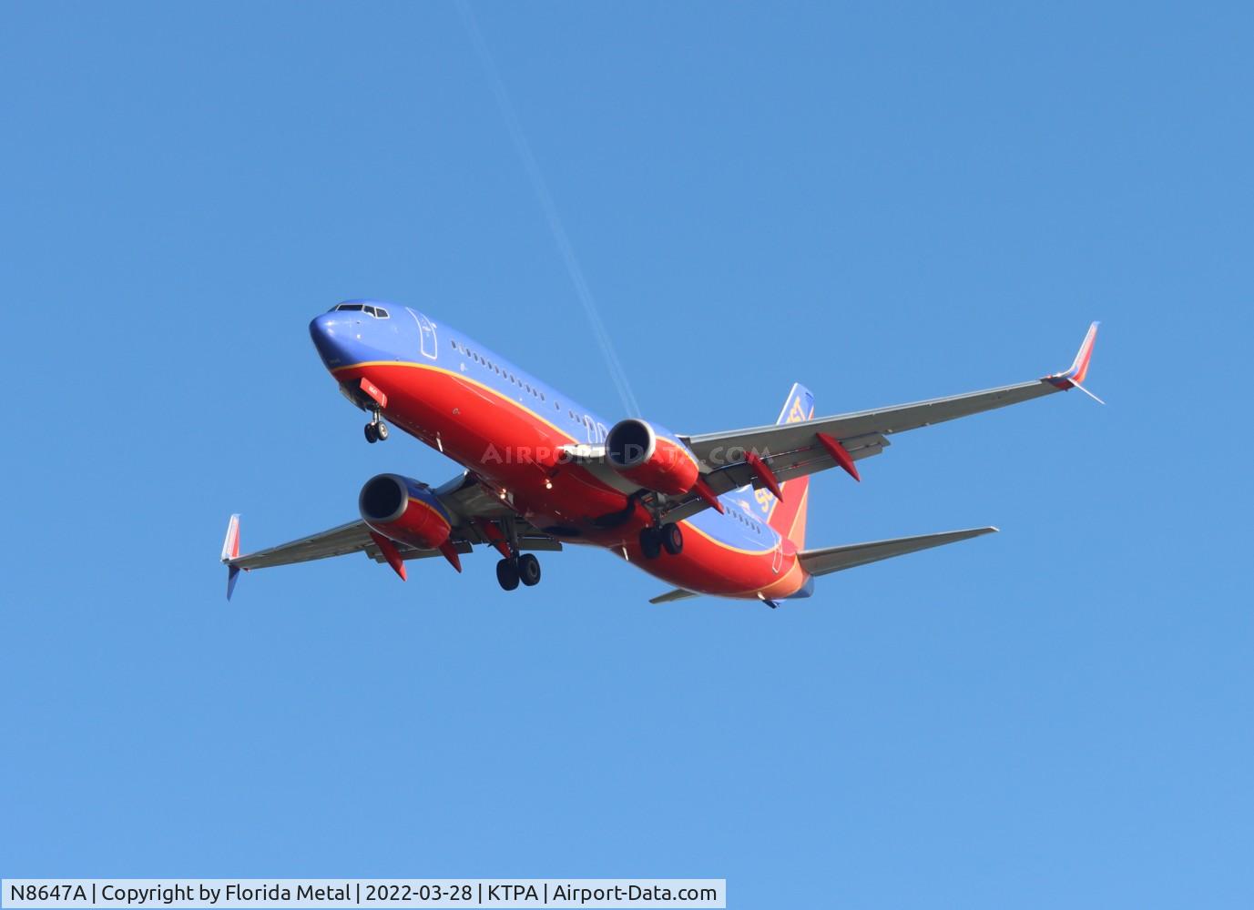N8647A, 2014 Boeing 737-8H4 C/N 42528, TPA 2022