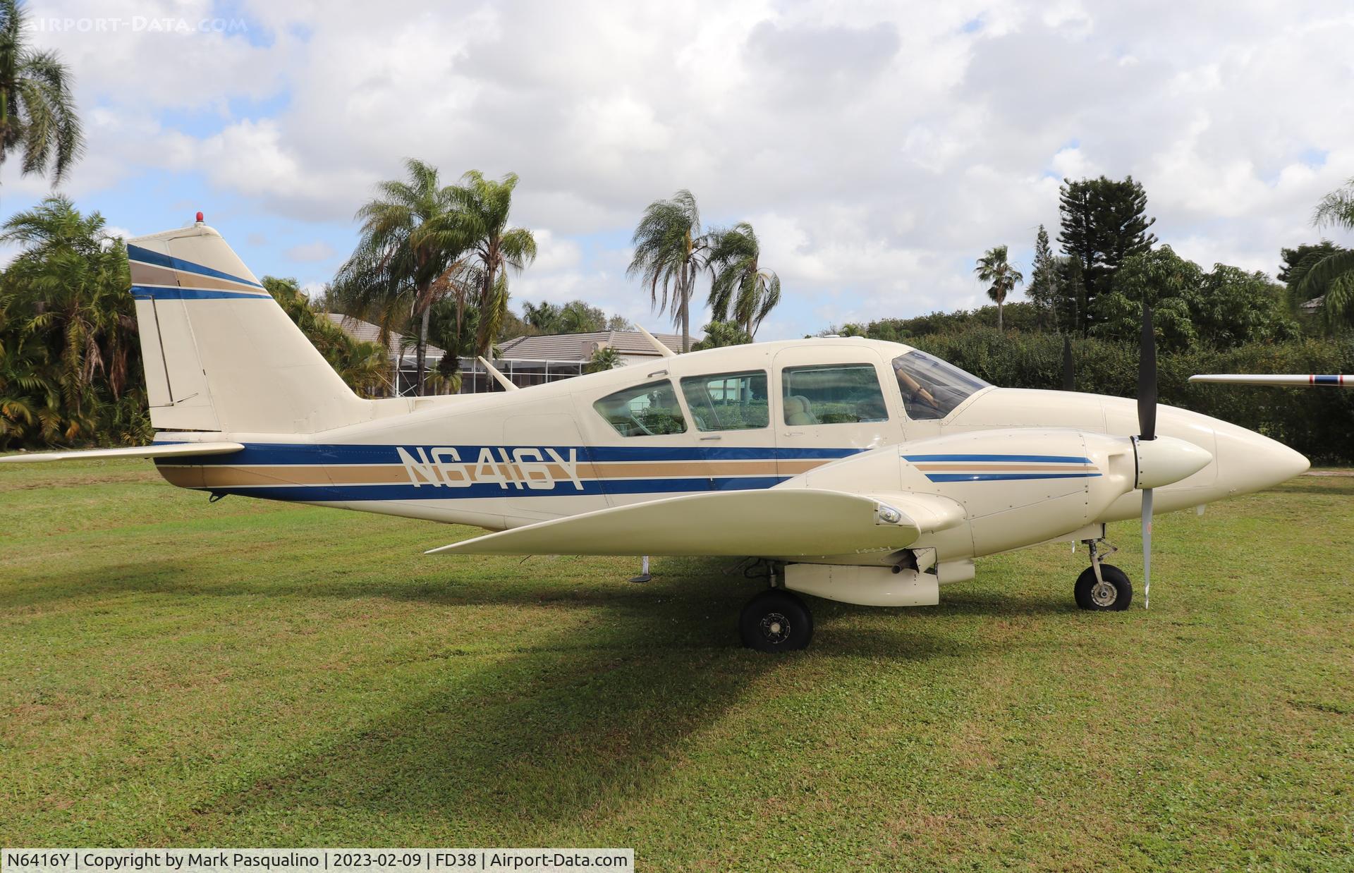 N6416Y, 1967 Piper PA-23-250 C/N 27-3708, Piper PA-23-250