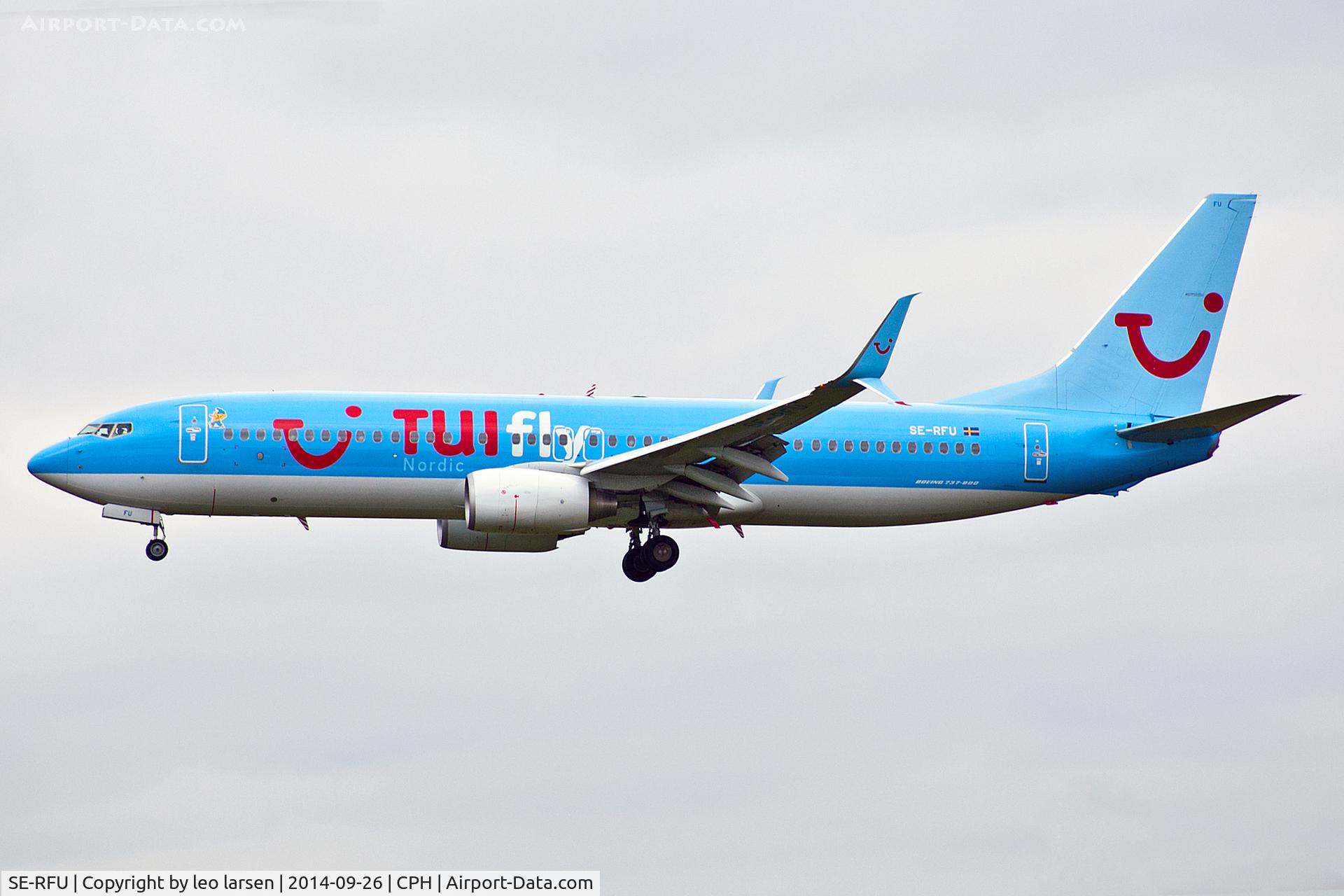 SE-RFU, 2011 Boeing 737-8K5 C/N 37259, Copenhagen 26.9.2014