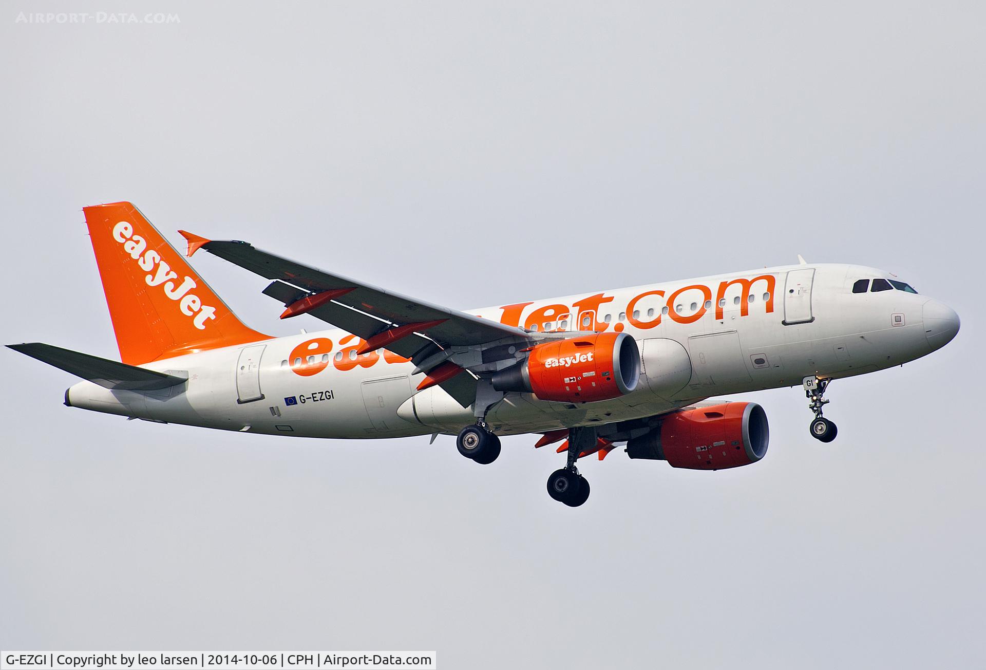 G-EZGI, 2011 Airbus A319-111 C/N 4693, Copenhagen 6.10.2014