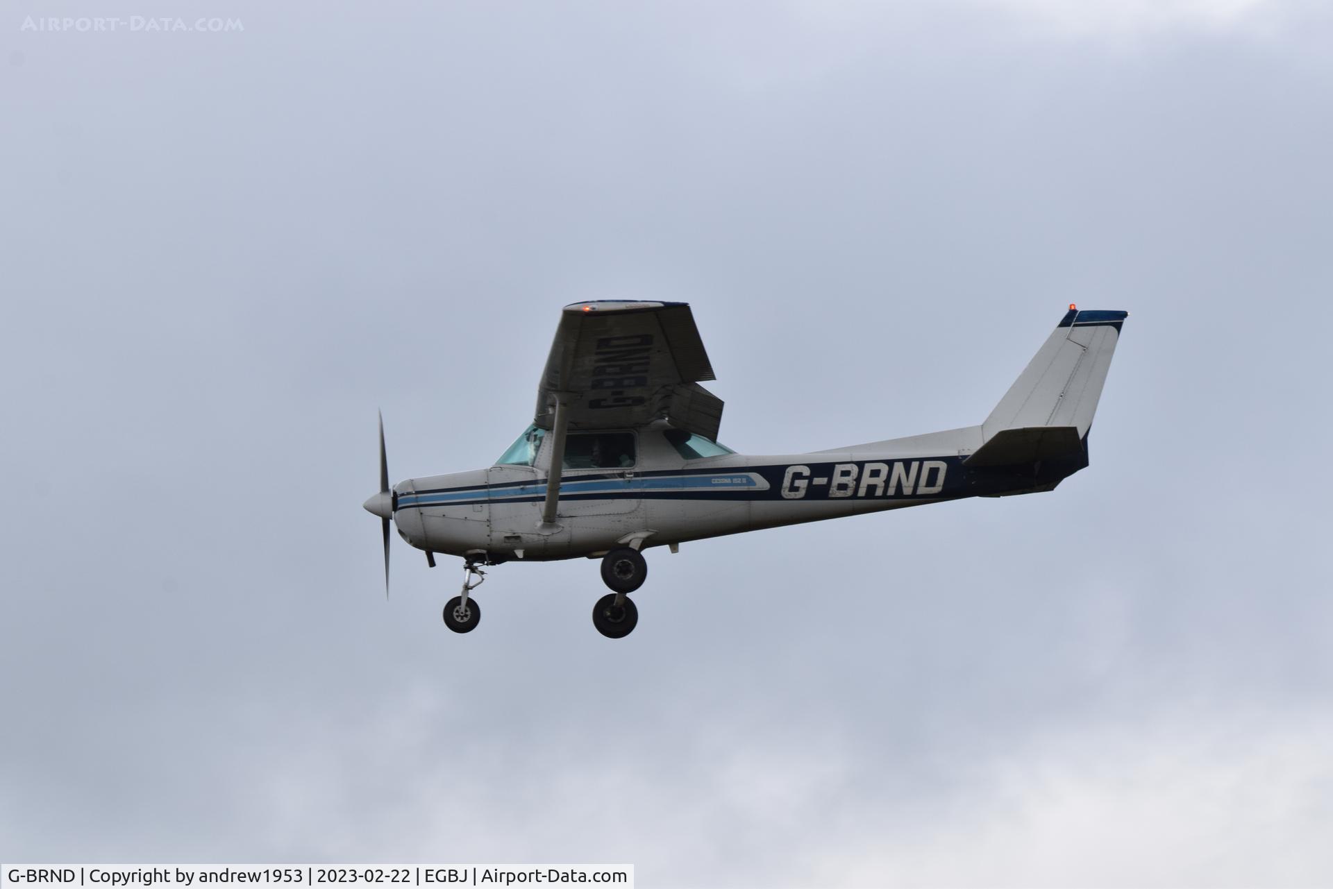 G-BRND, 1979 Cessna 152 C/N 152-83776, G-BRND at Gloucestershire Airport.