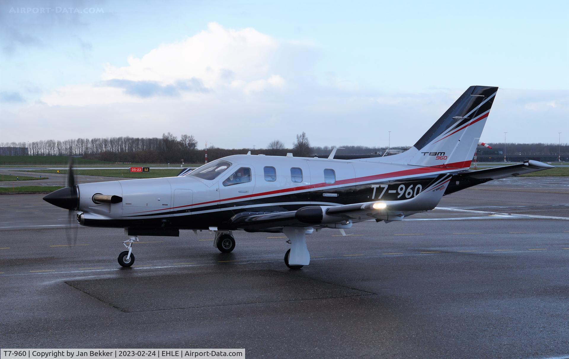 T7-960, 2022 Daher TBM-960 C/N 1414, Arriving from Rennes (France) in the late afternoon
