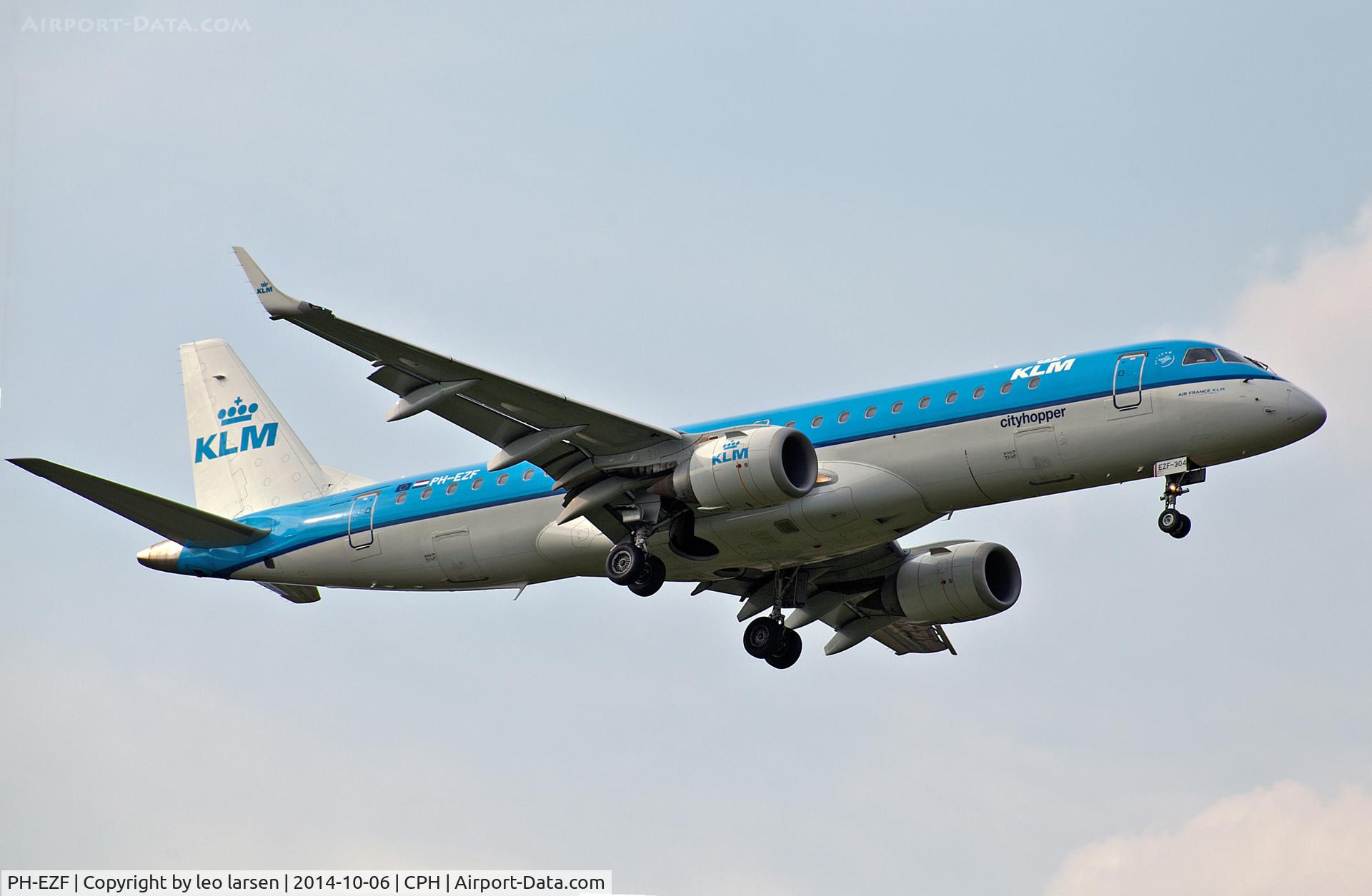 PH-EZF, 2009 Embraer 190LR (ERJ-190-100LR) C/N 19000304, Copenhagen 6.10.2014