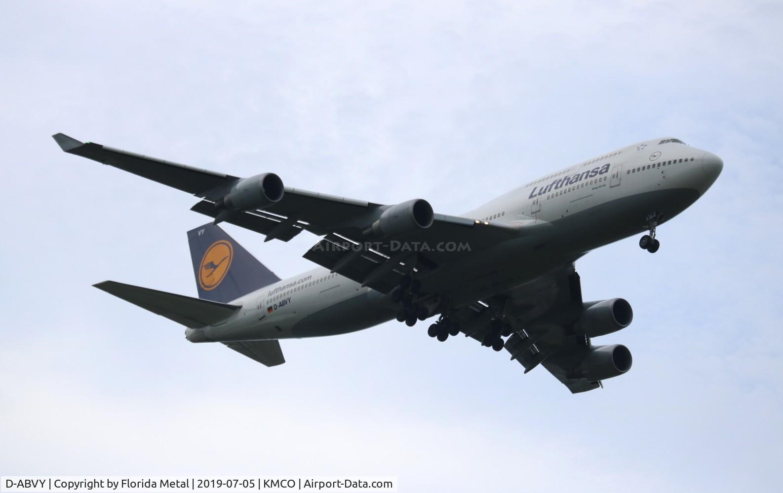 D-ABVY, 2000 Boeing 747-430 C/N 29869, MCO 2019