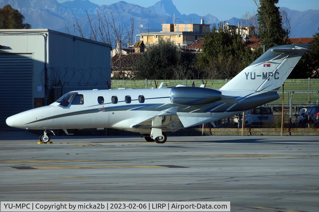 YU-MPC, Cessna 525 CitationJet M2 C/N 525-0911, Parked