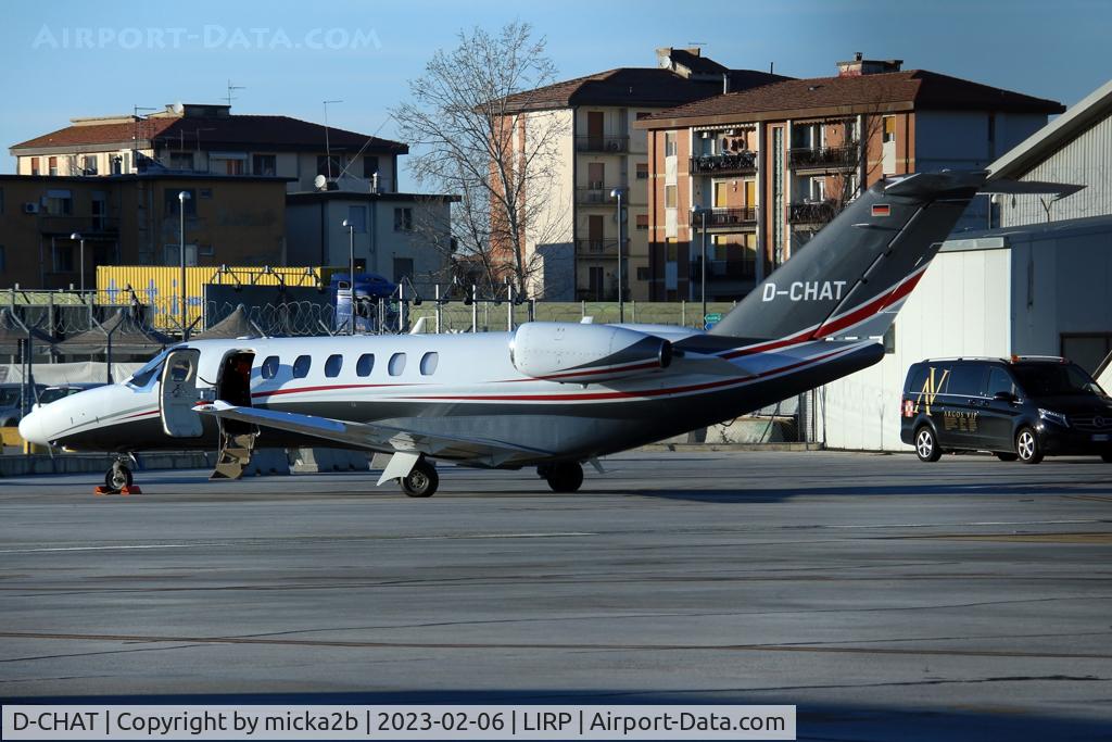D-CHAT, Cessna 525B CitationJet CJ3+ C/N 525B0640, Parked