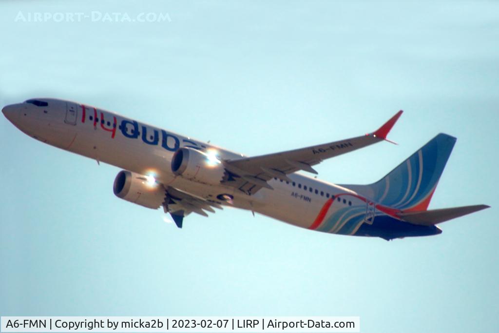 A6-FMN, 2019 Boeing 737-8 MAX C/N 60989, Take off