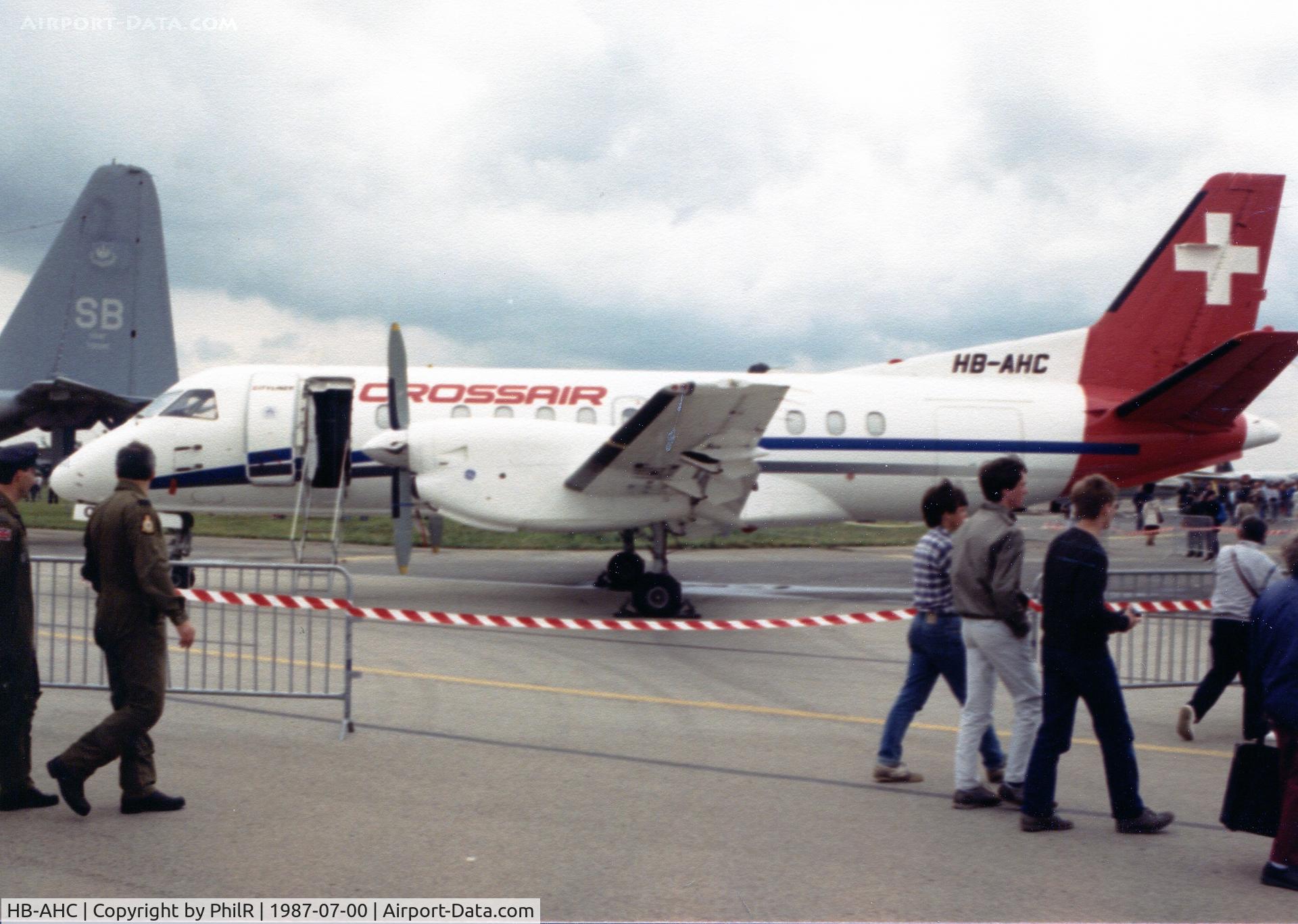 HB-AHC, 1984 Saab SF340A C/N 340A-009, HB-AHC 1984 Saab 340A Crossair IAT RAF Fairford