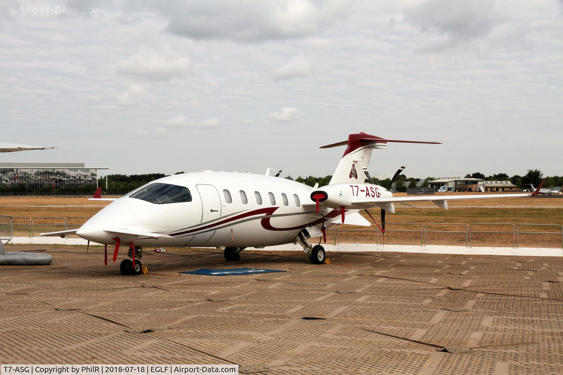 T7-ASG, Piaggio P-180 Avanti C/N 3005, T7-ASG Piaggio P180 Avanti FAB