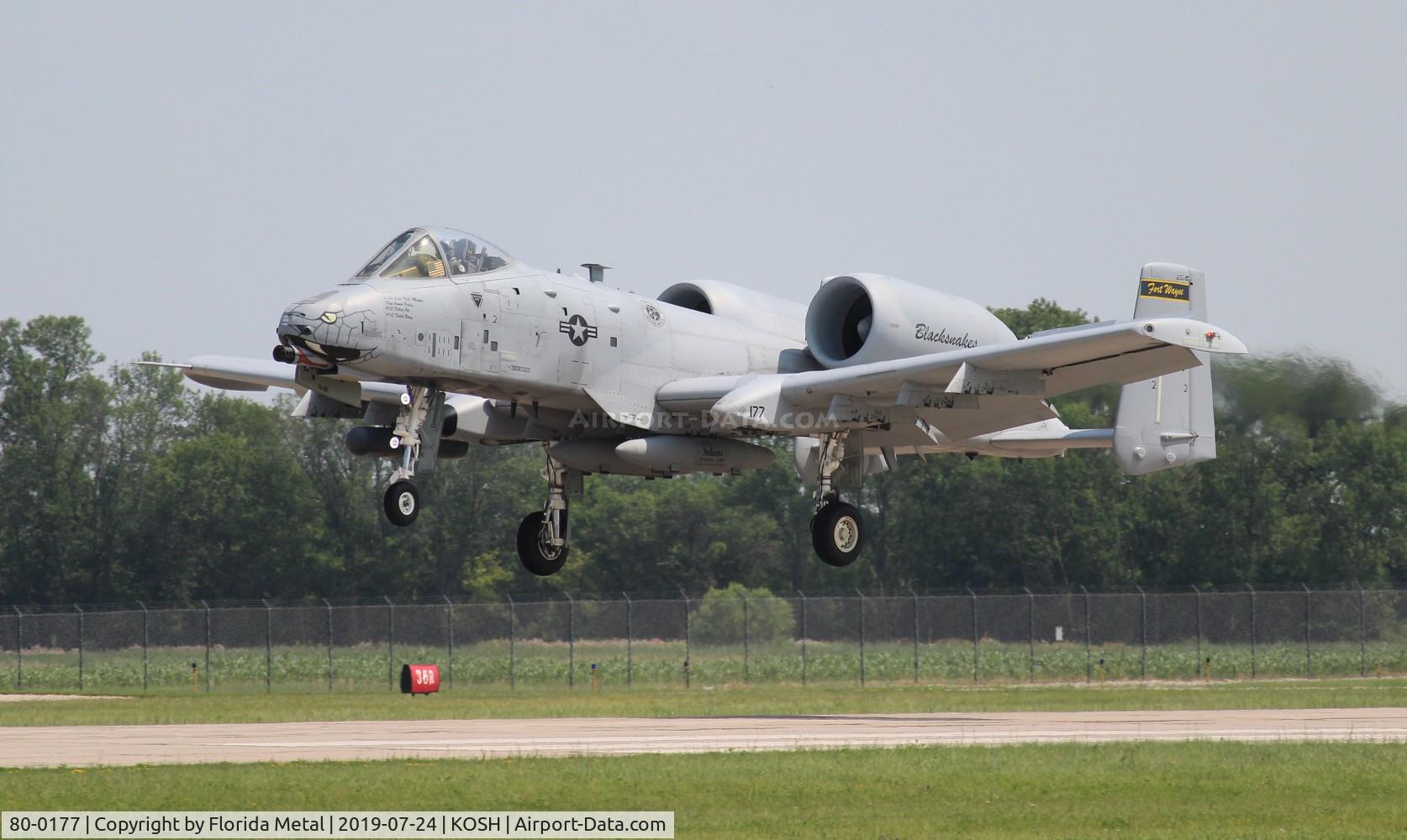 80-0177, 1980 Fairchild Republic A-10C Thunderbolt II C/N A10-0527, USAF A-10 zx
