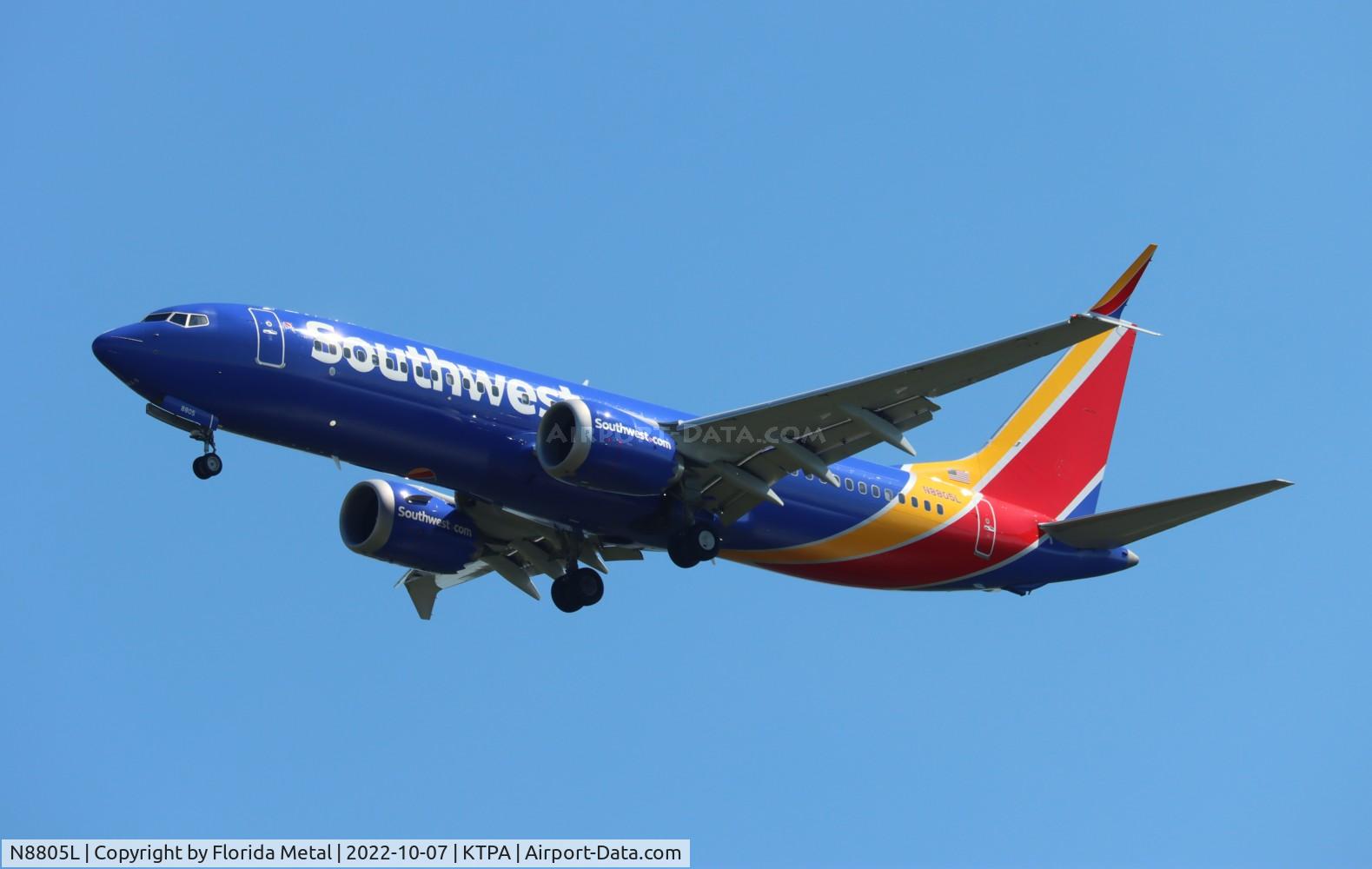 N8805L, 2021 Boeing 737-8 MAX C/N 42641, TPA 2022