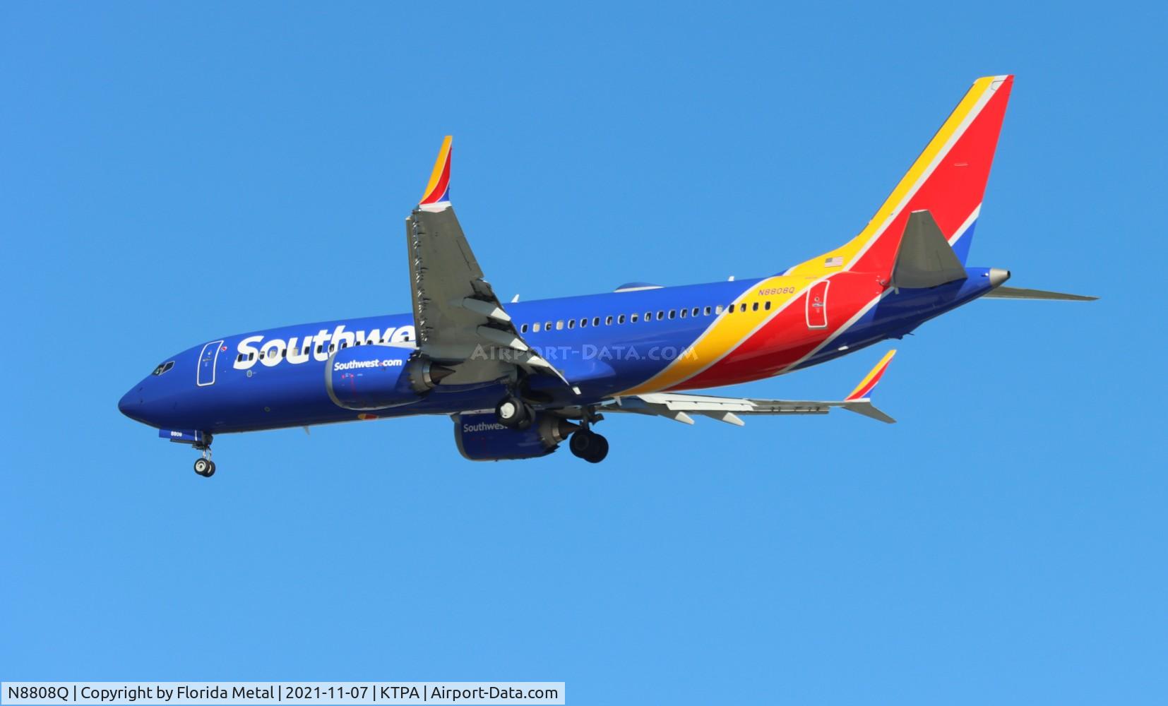 N8808Q, 2021 Boeing 737-8 MAX C/N 65440, SWA 737-8 MAX zx