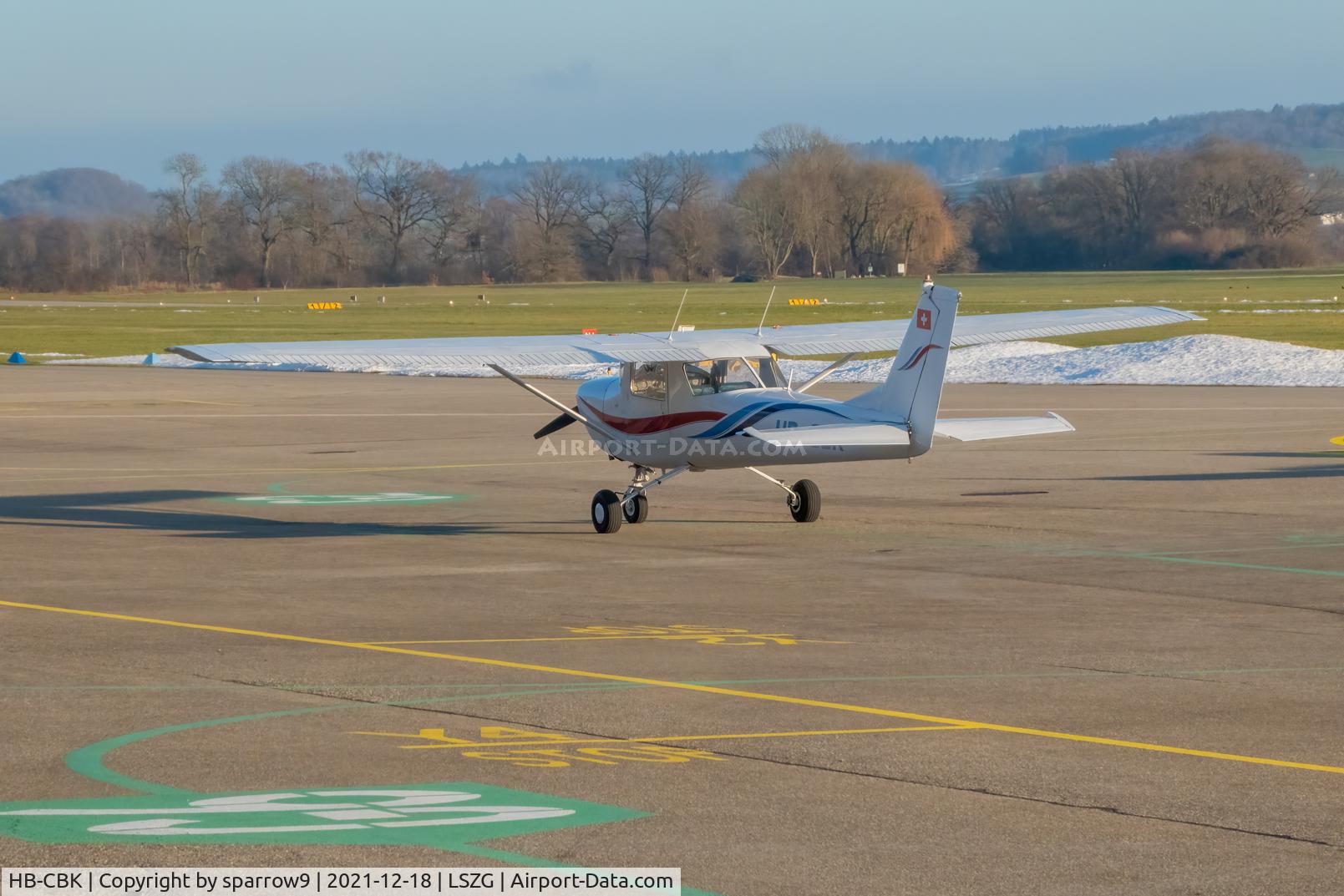 HB-CBK, 1966 Reims F150F C/N 0026, At Grenchen, during winter. HB-registered since 1966-05-12