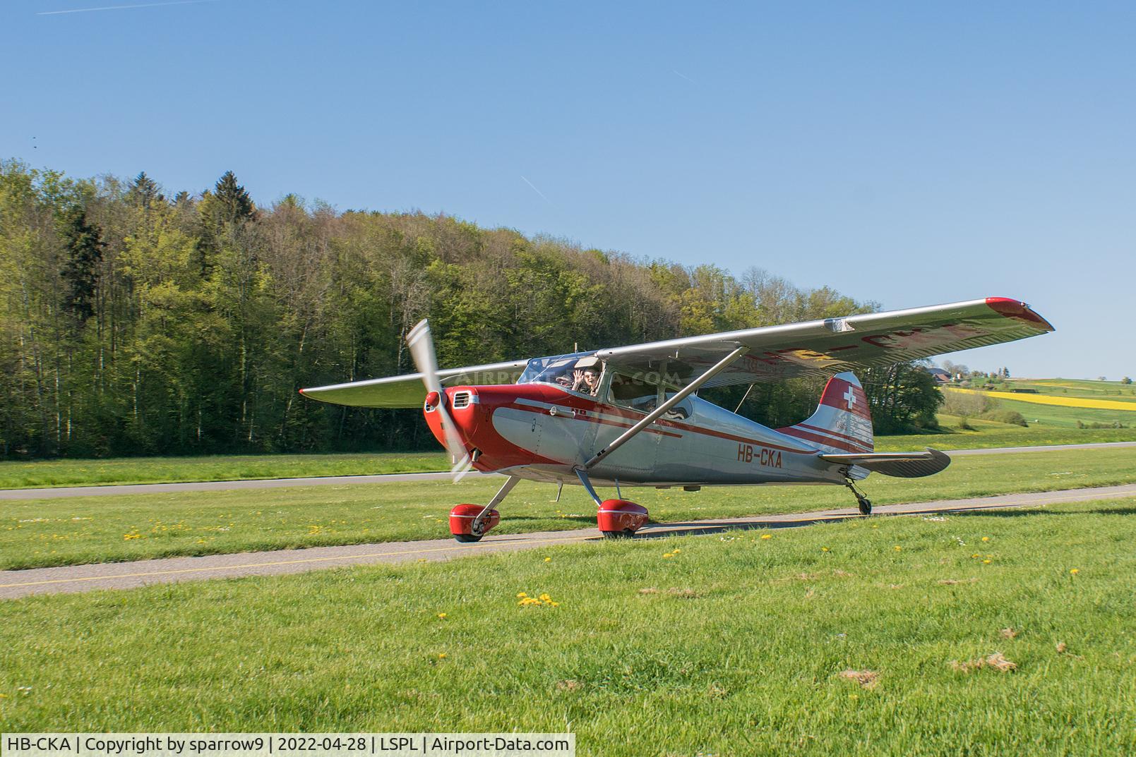 HB-CKA, 1949 Cessna 170A C/N 19135, A regular visitor to Langenthal-Bleienbach