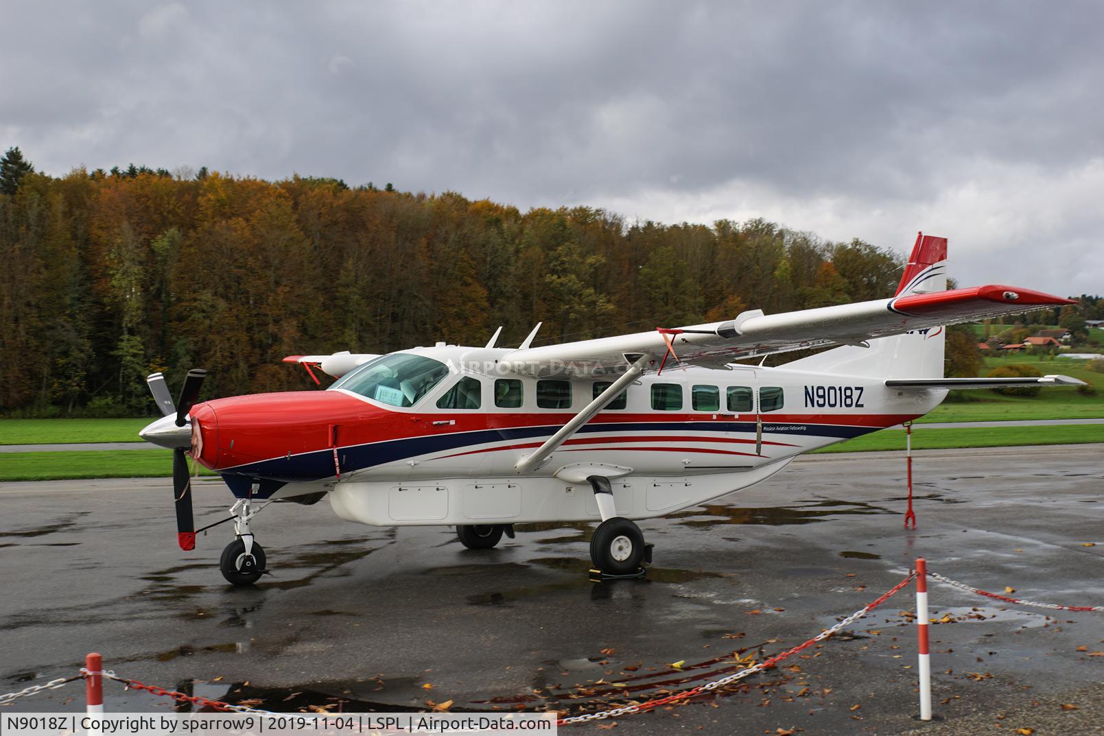 N9018Z, 2011 Cessna 208B Grand Caravan C/N 208B2309, On a wet day at Langenthal-Bleienbach