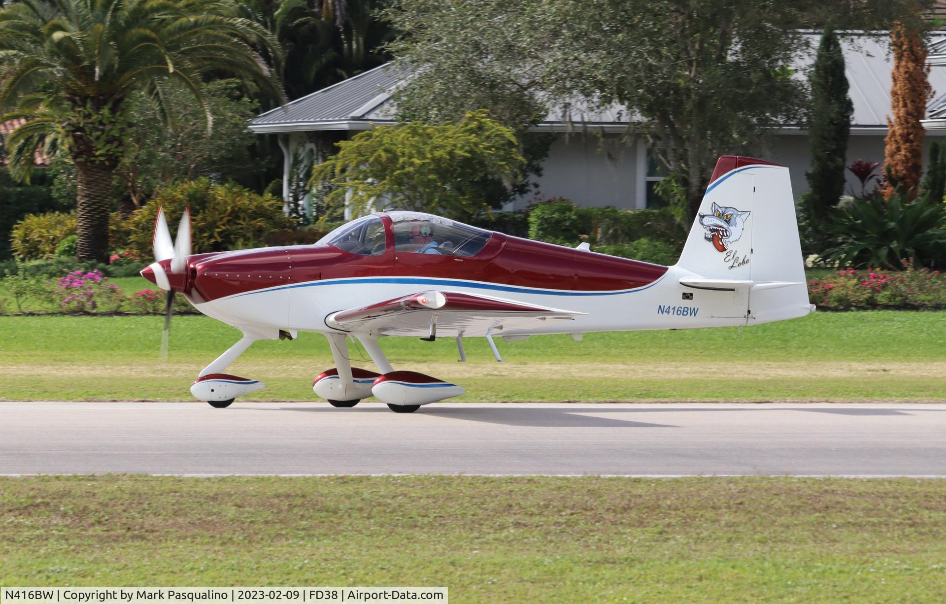N416BW, Vans RV-7A C/N 73452, Vans RV-7A
