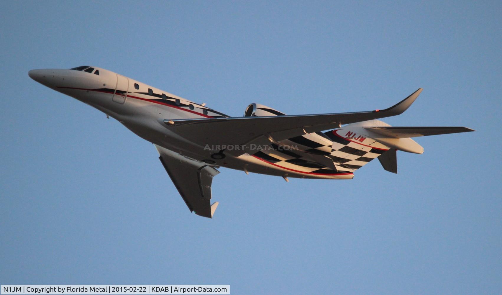 N1JM, 1996 Cessna 750 Citation X Citation X C/N 750-0005, Daytona 500 DAB 2015
