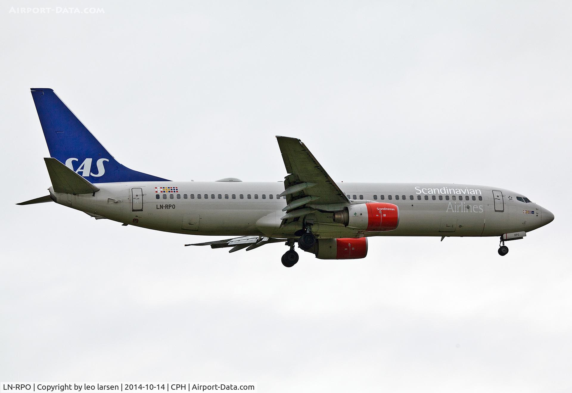 LN-RPO, 2000 Boeing 737-883 C/N 30467, Copenhagen 14.10.2014