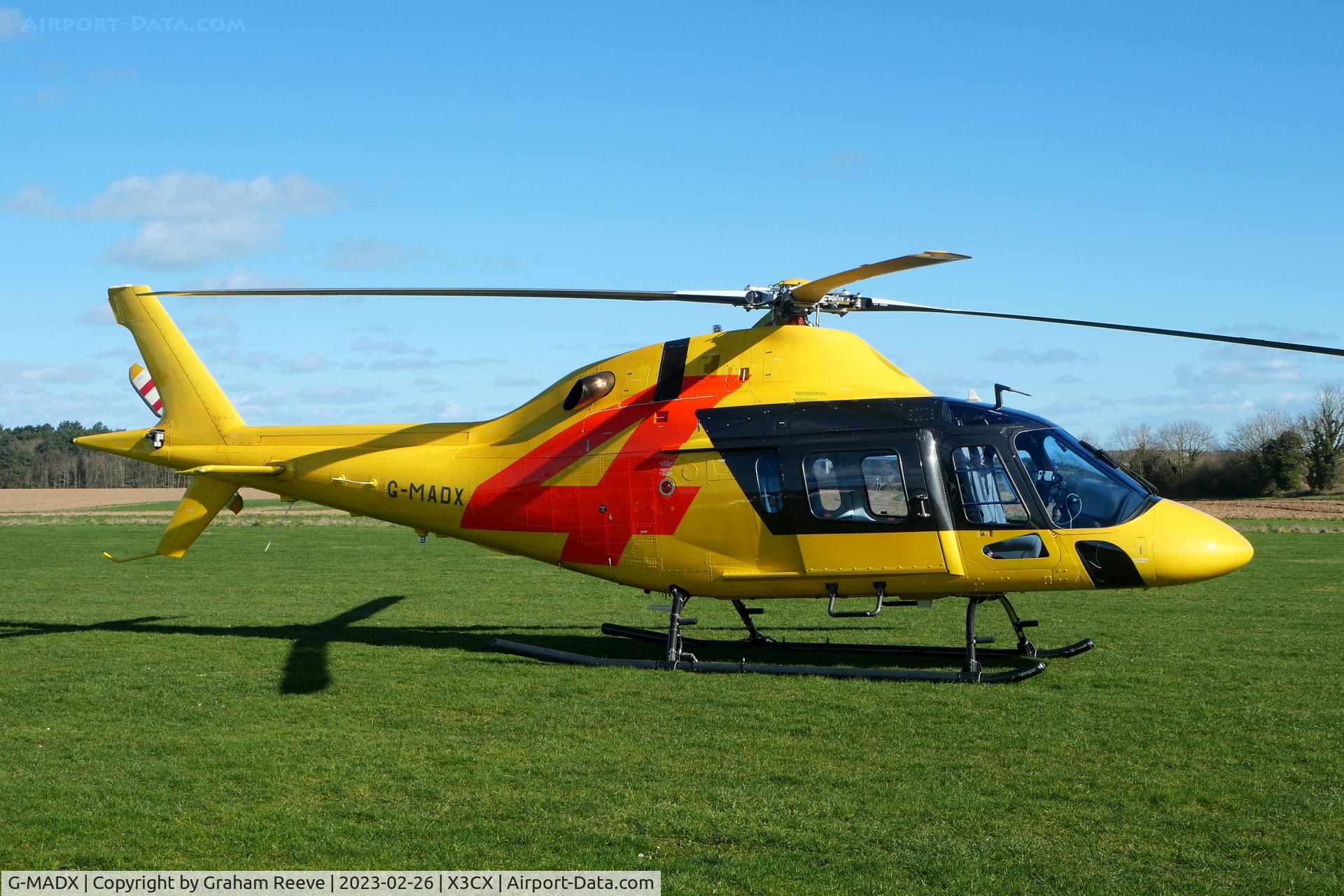 G-MADX, 2018 AgustaWestland AW-119 MKII Koala Koala C/N 14957, On the ground at Northrepps.