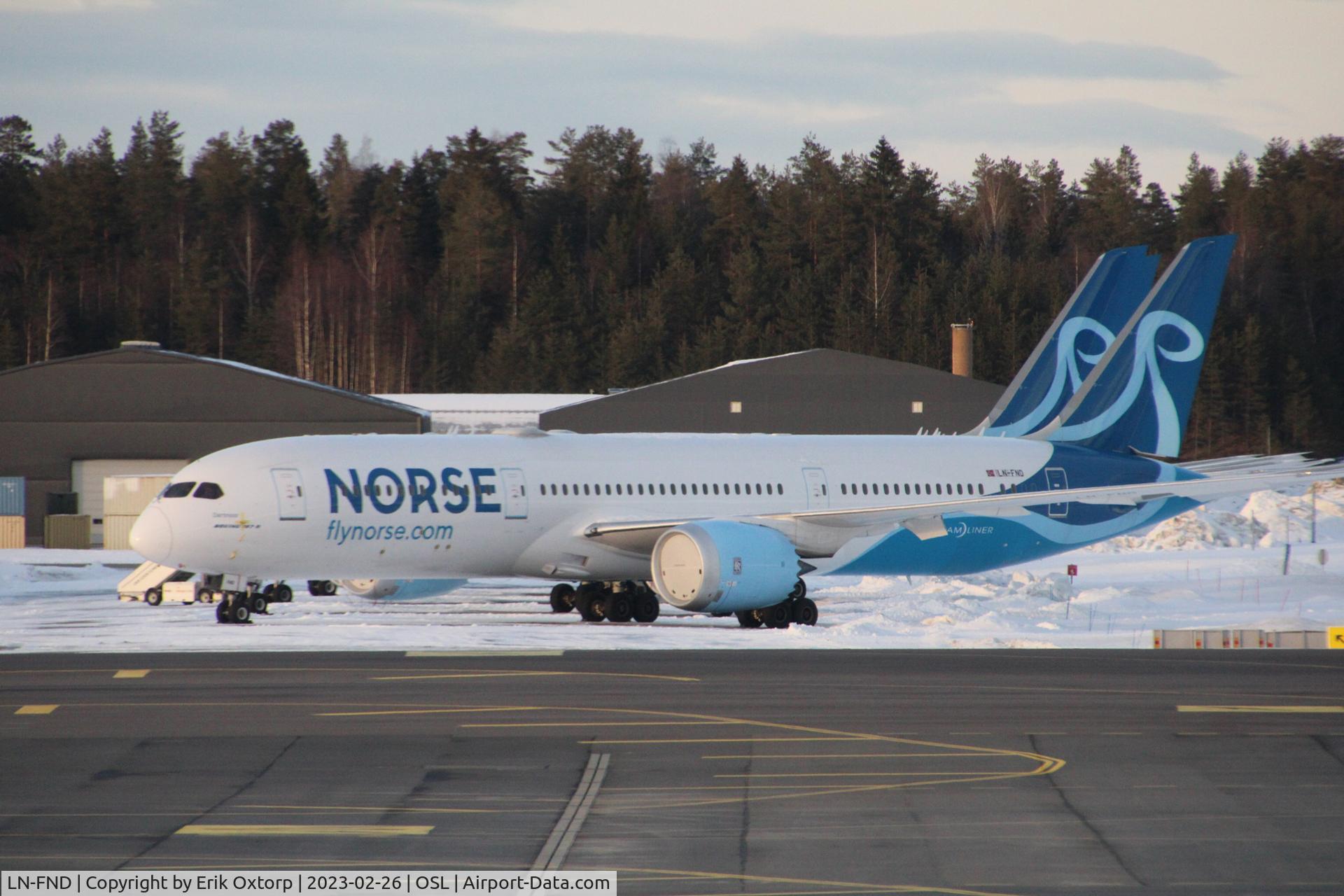 LN-FND, 2018 Boeing 787-9 Dreamliner C/N 38788, LN-FND in OSL