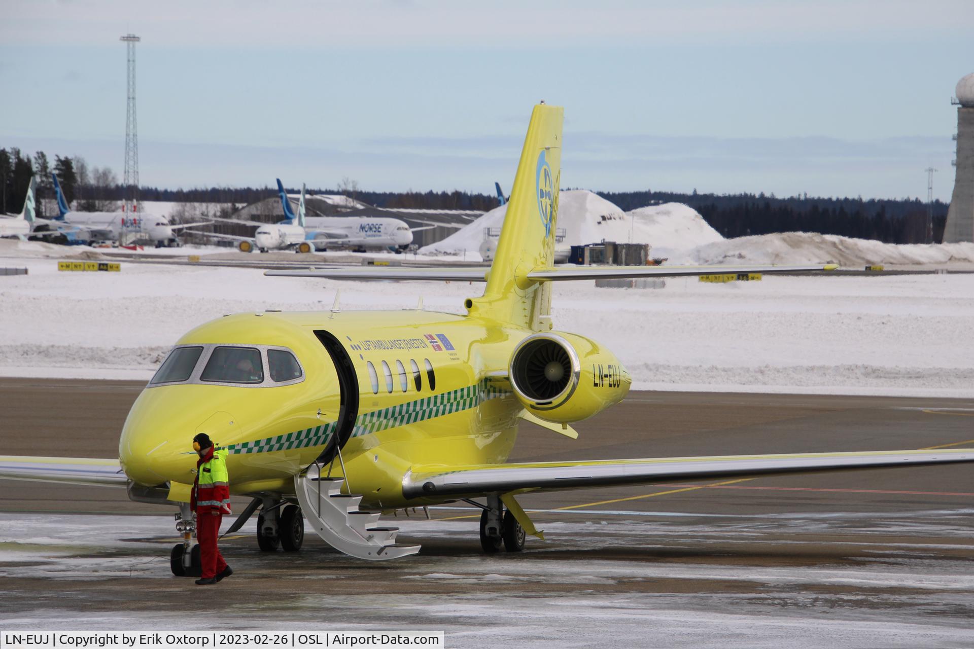 LN-EUJ, 2021 Cessna 680A Citation Latitude C/N C680A-0272, LN-EUJ in OSL