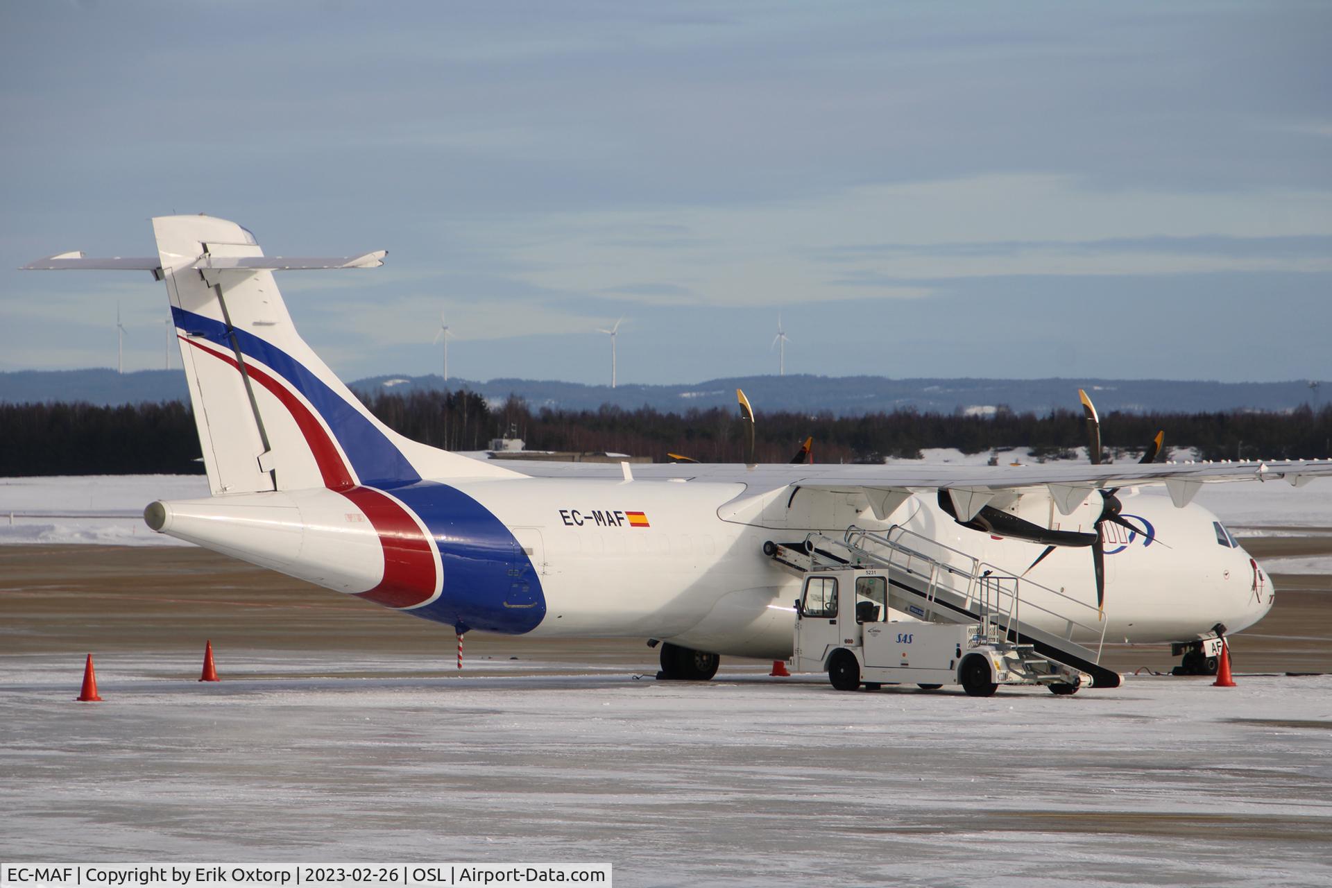 EC-MAF, 1999 ATR 72-212A C/N 568, EC-MAF in OSL