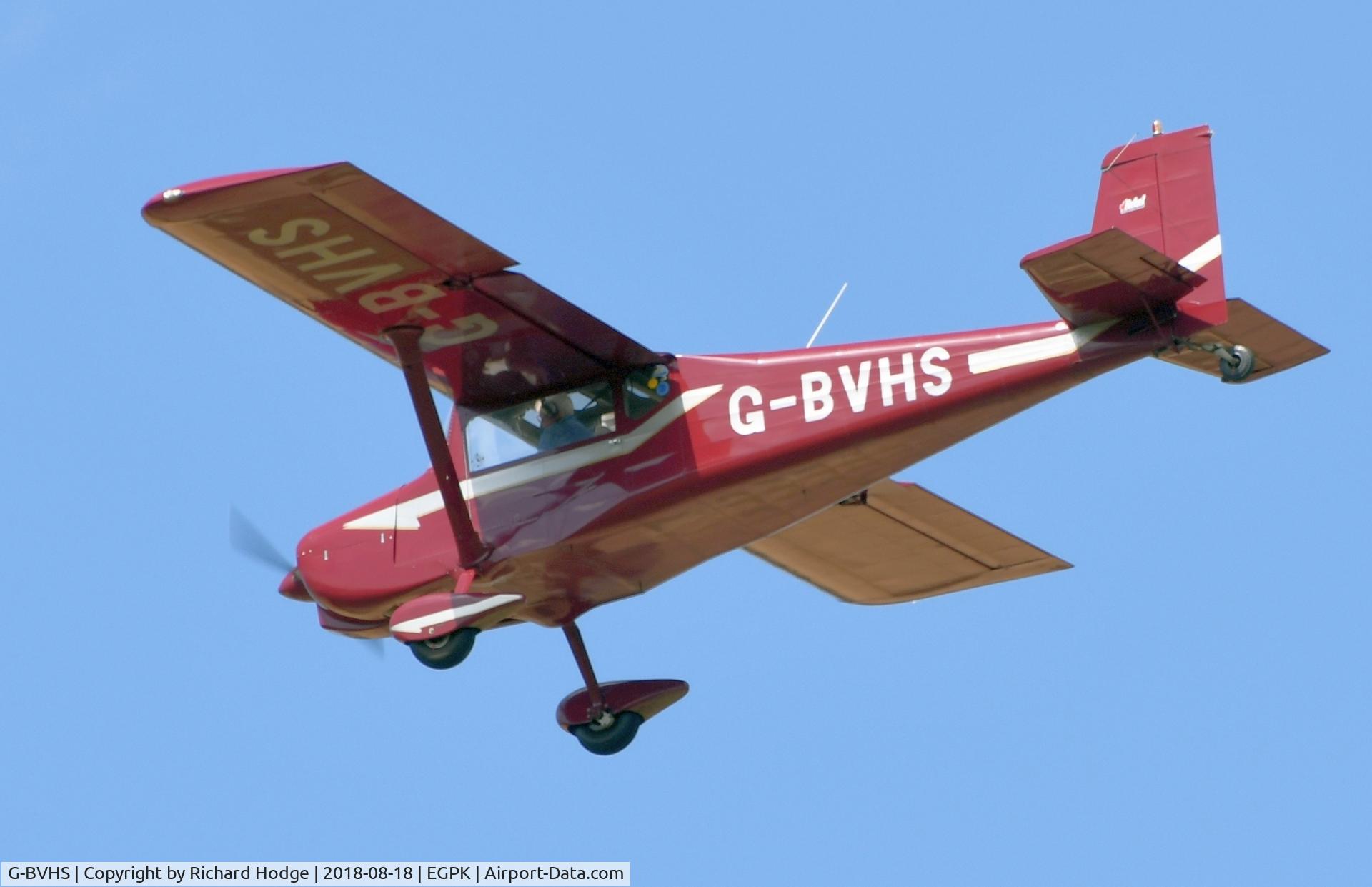G-BVHS, 1994 Murphy Rebel C/N PFA 232-12180, Short finals for Rw30 at Prestwick