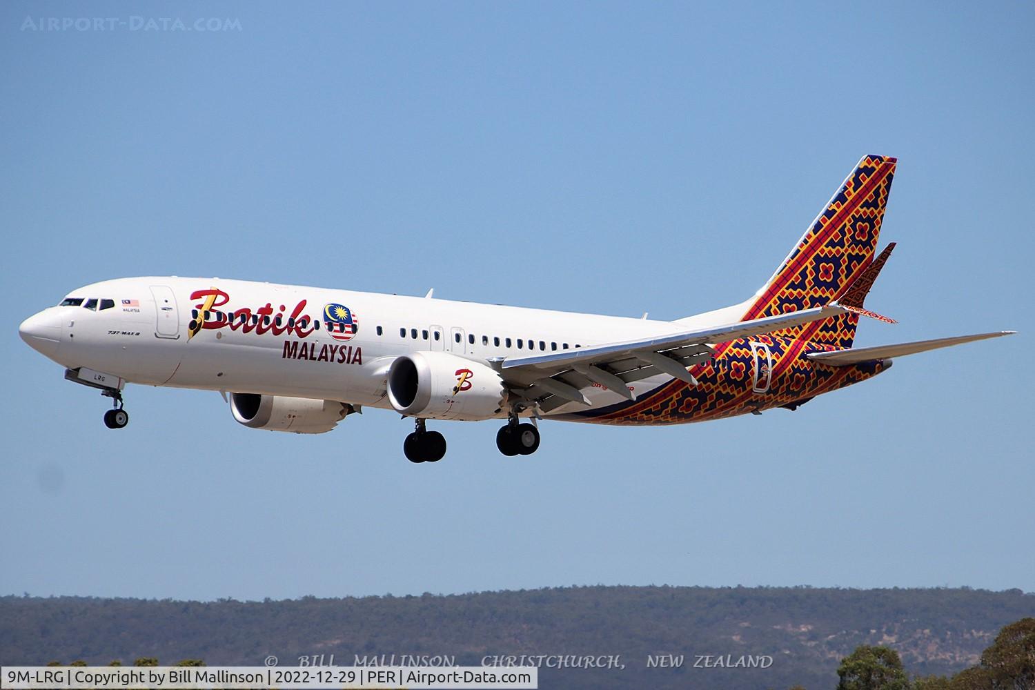 9M-LRG, 2020 Boeing 737-8 MAX C/N 43016, finals to 03 as OD151