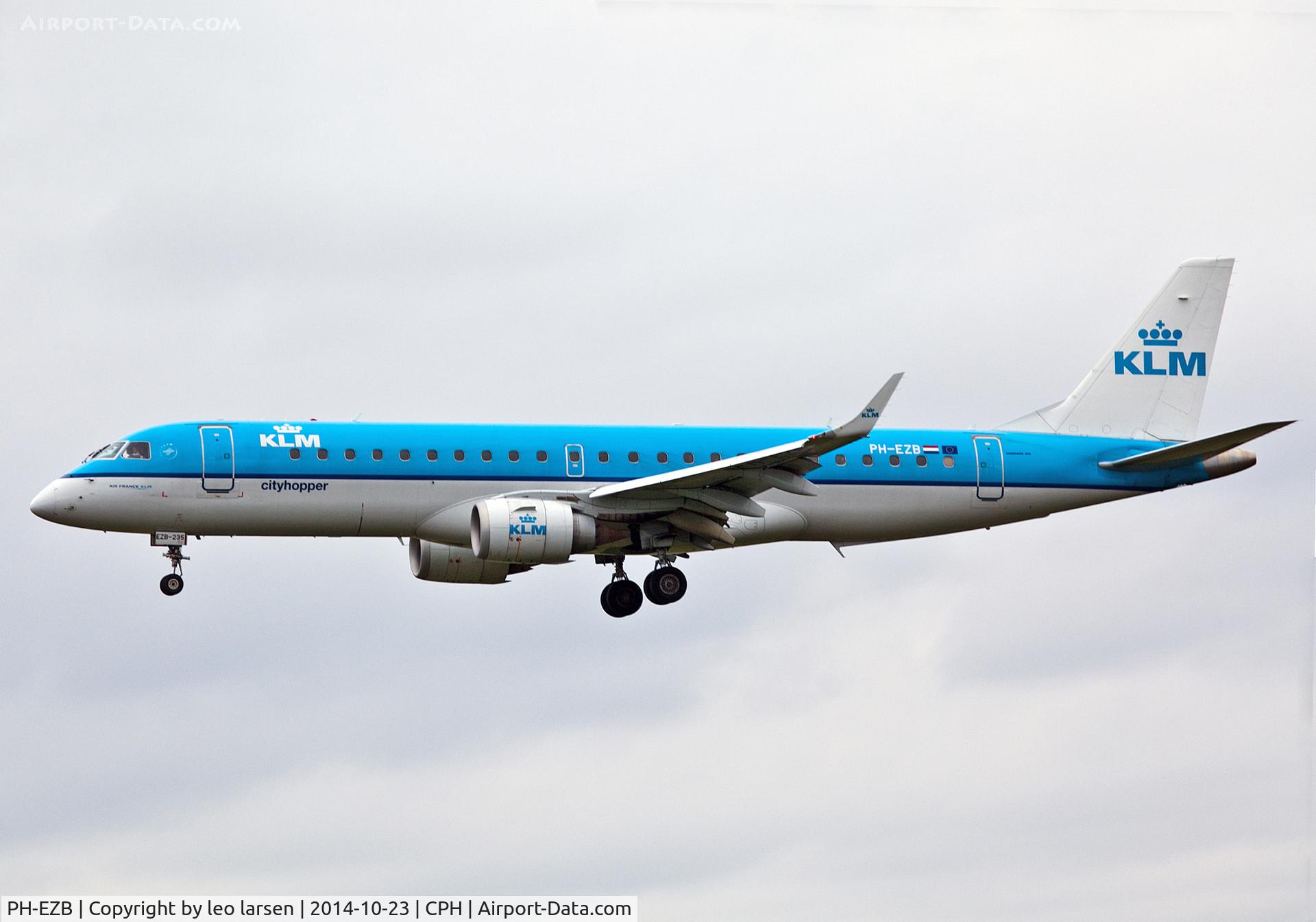 PH-EZB, 2008 Embraer 190LR (ERJ-190-100LR) C/N 19000235, Copenhagen 23.10.2014