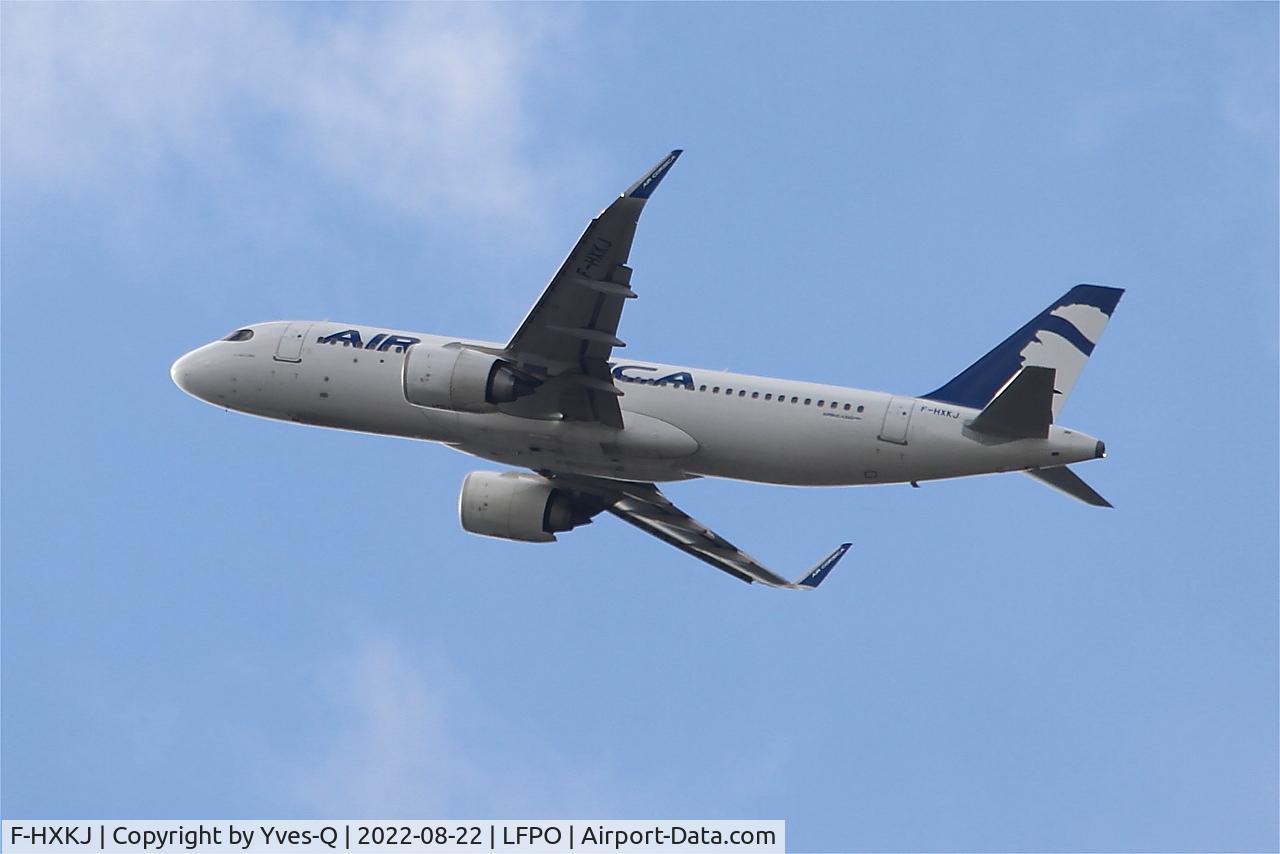 F-HXKJ, 2019 Airbus A320-252N C/N 9392, Airbus A320-252N, Climbing from rwy 24, Paris Orly airport (LFPO-ORY)
