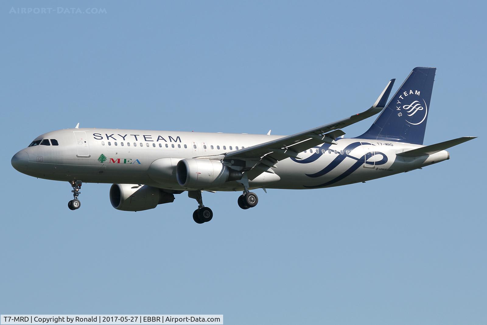 T7-MRD, 2013 Airbus A320-214 C/N 5746, at bru