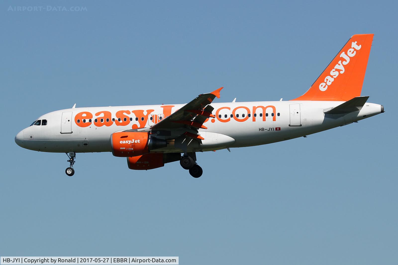 HB-JYI, 2011 Airbus A319-111 C/N 4744, at bru