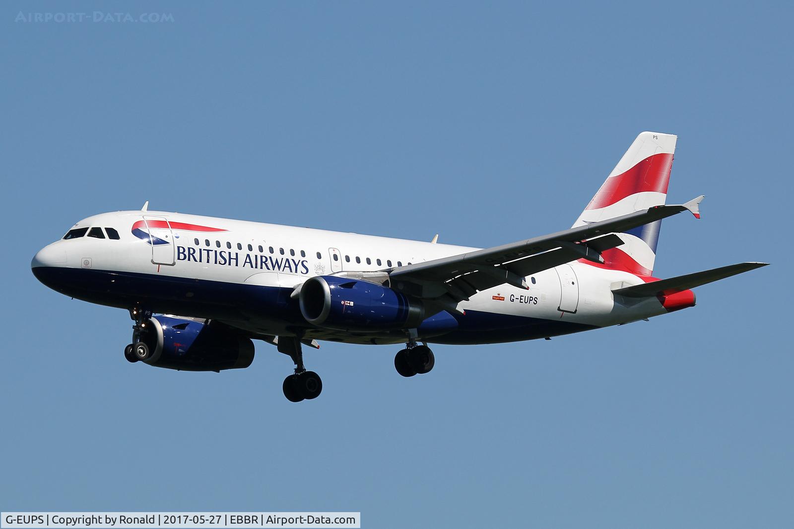 G-EUPS, 2000 Airbus A319-131 C/N 1338, at bru