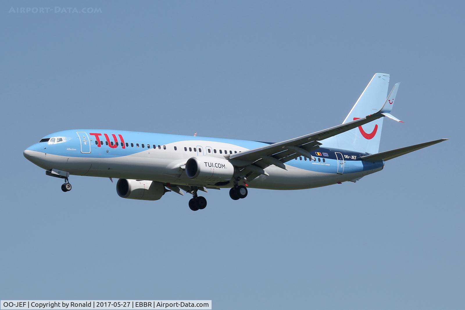 OO-JEF, 2014 Boeing 737-8K5 C/N 44271, at bru