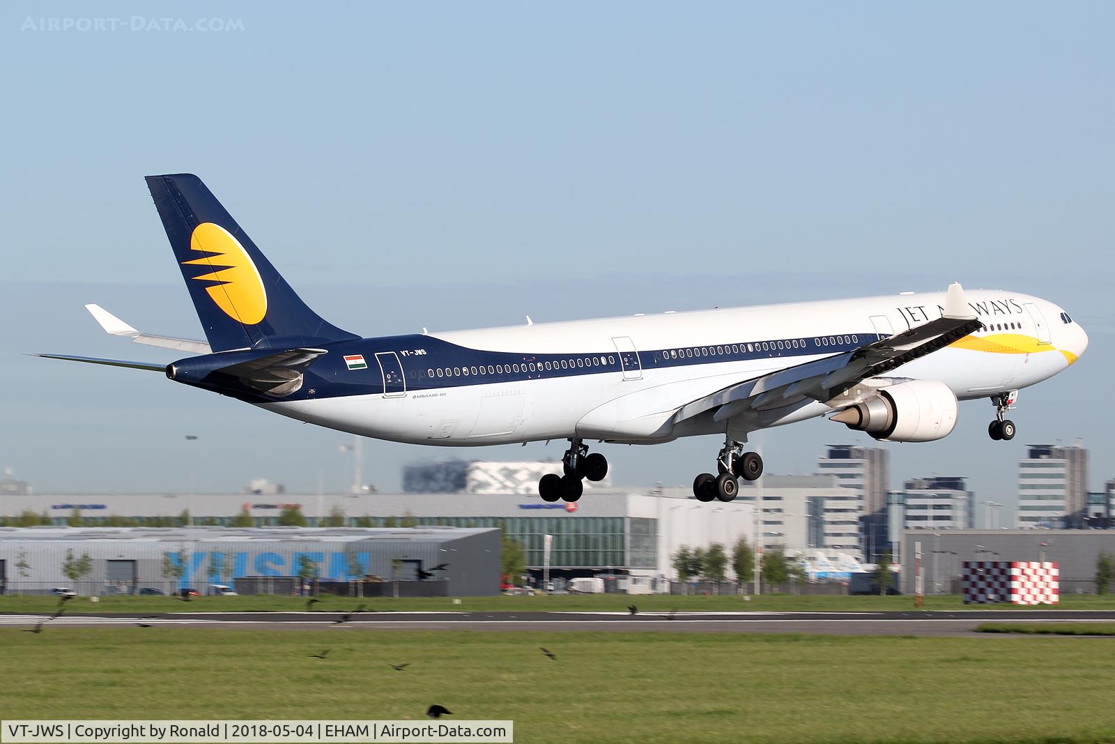 VT-JWS, 2012 Airbus A330-302 C/N 1361, at spl