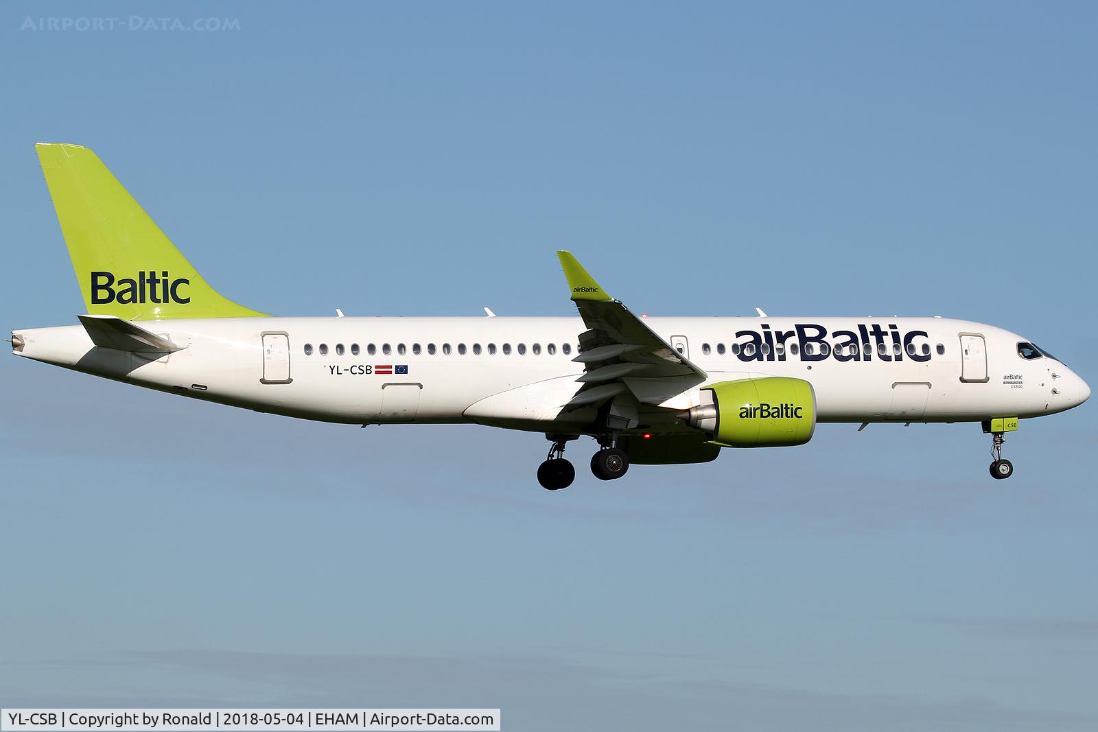 YL-CSB, 2016 Bombardier CSeries CS300 (BD-500-1A11) C/N 55004, at spl