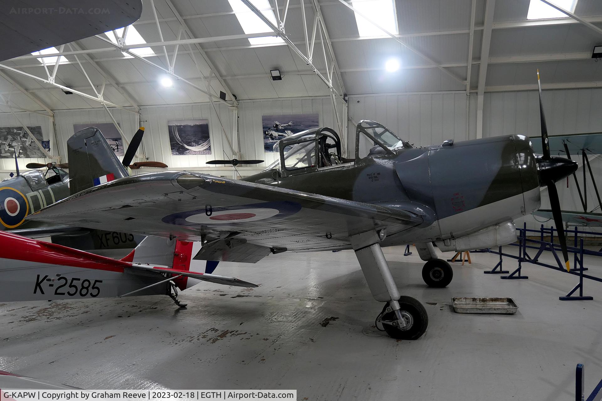 G-KAPW, 1955 Percival P-56 Provost T.1 C/N PAC/56/311, On display at the Shuttleworth Collection, Old Warden.