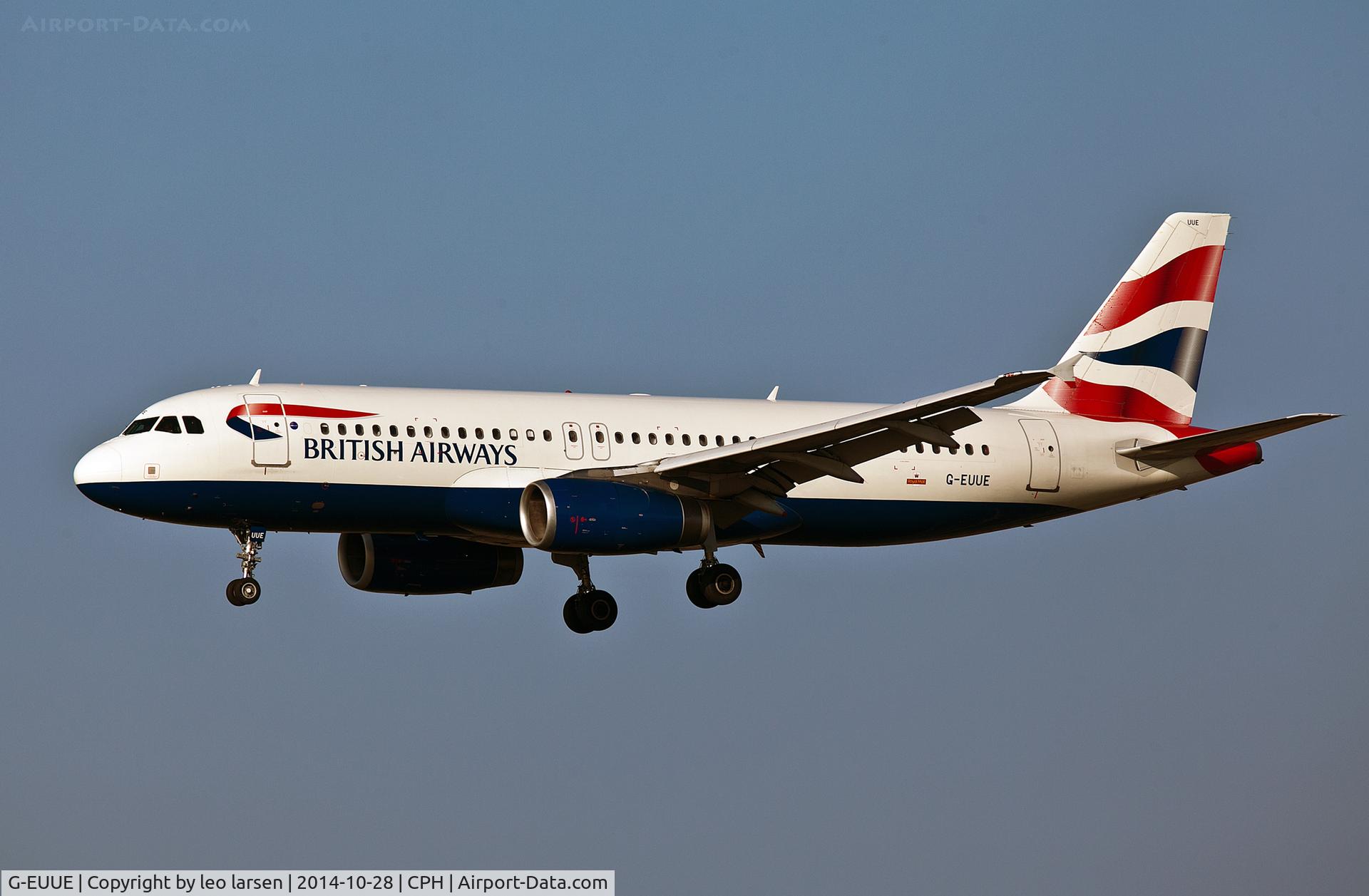 G-EUUE, 2002 Airbus A320-232 C/N 1782, Copenhagen 28.10.2014