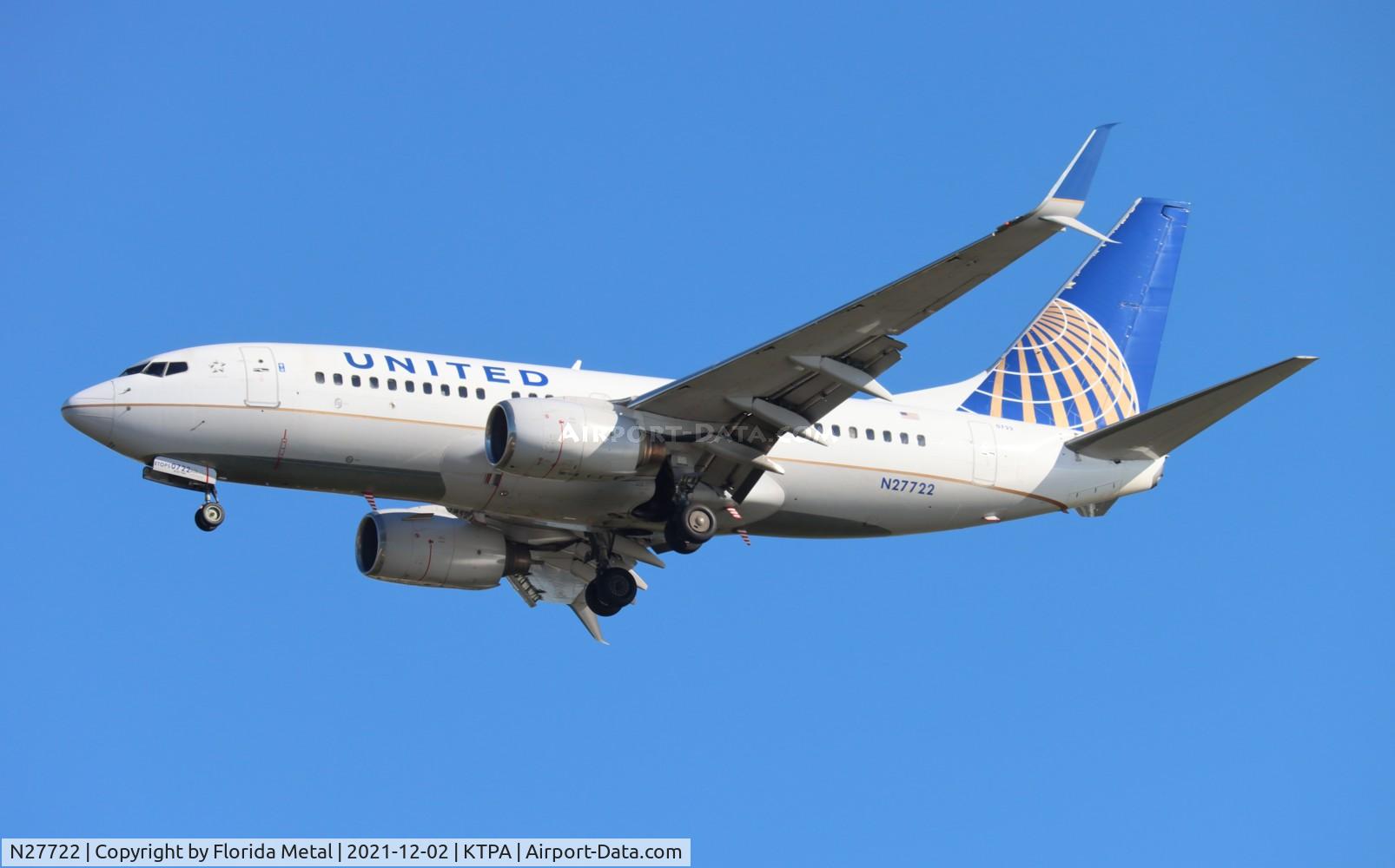 N27722, 1999 Boeing 737-724 C/N 28789, TPA 2021