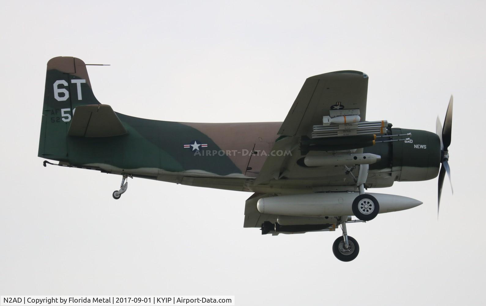 N2AD, 1947 Douglas AD-1 Skyraider C/N 09257/2085, Skyraider zx