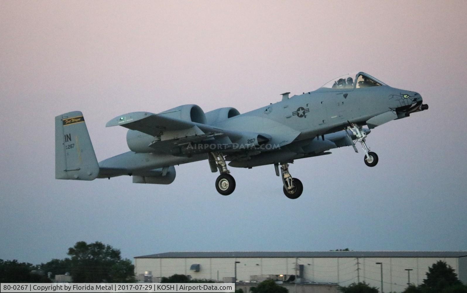 80-0267, 1980 Fairchild Republic A-10C Thunderbolt II C/N A10-0617, USAF A-10 zx