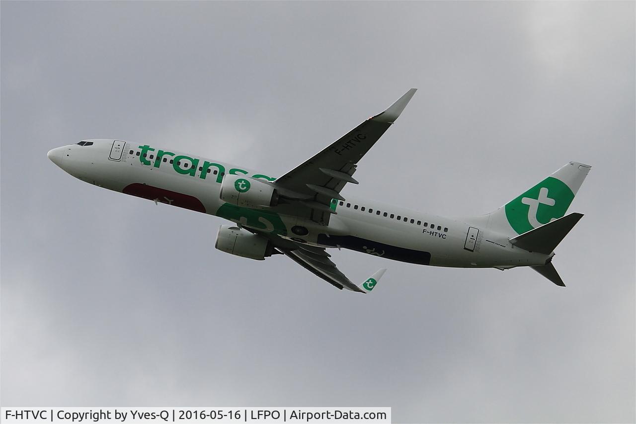 F-HTVC, 2016 Boeing 737-8K2 C/N 62150, Boeing 737-8K2, Climbing from rwy 24, Paris-Orly Airport (LFPO-ORY)