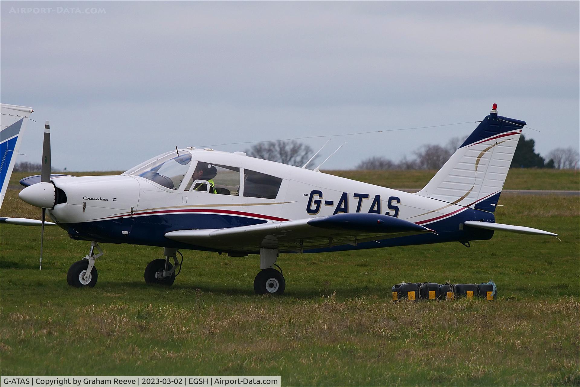 G-ATAS, 1964 Piper PA-28-180 Cherokee C/N 28-2137, On the ground at Norwich.