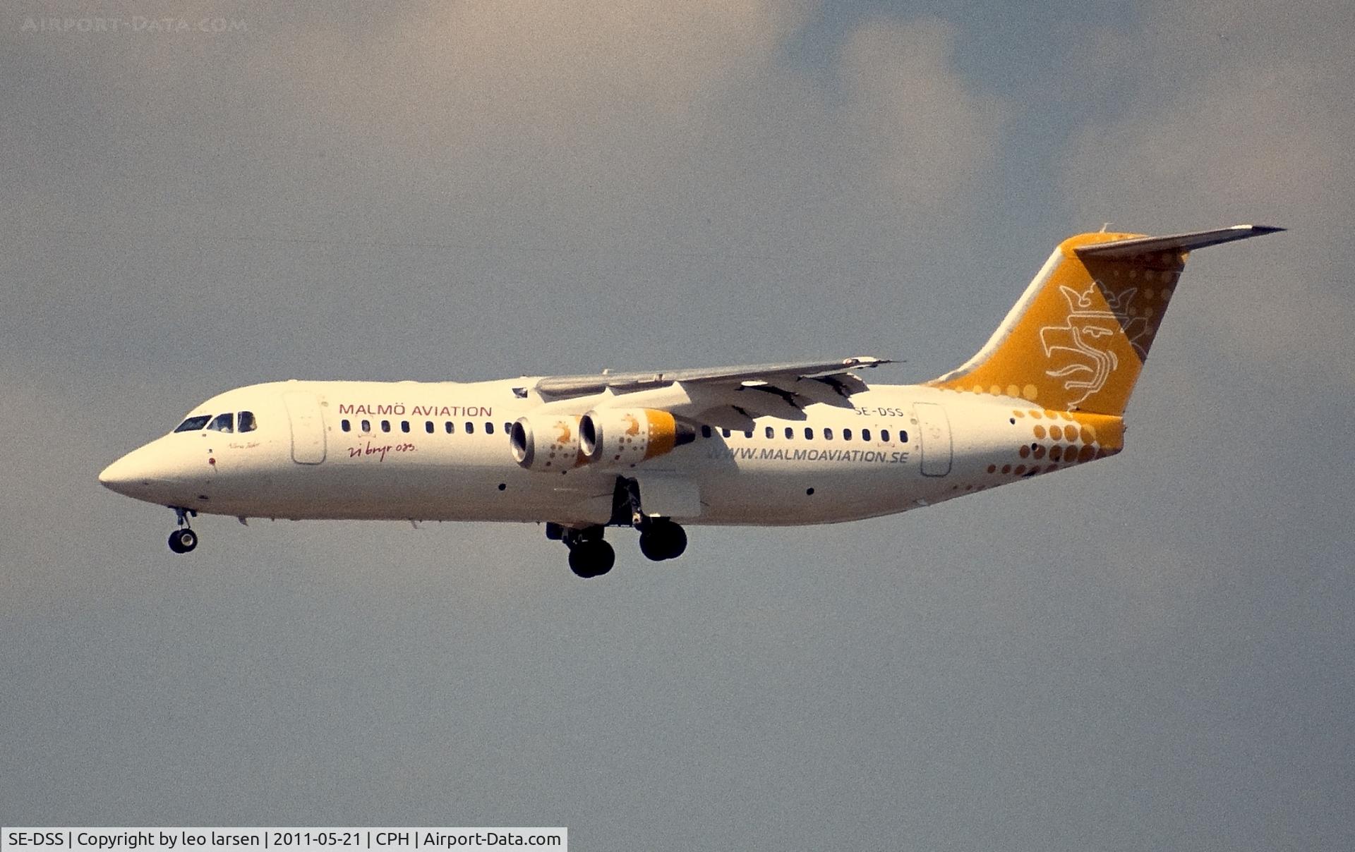 SE-DSS, 1994 British Aerospace Avro 146-RJ100 C/N E3245, Copenhagen 21.5.2011
