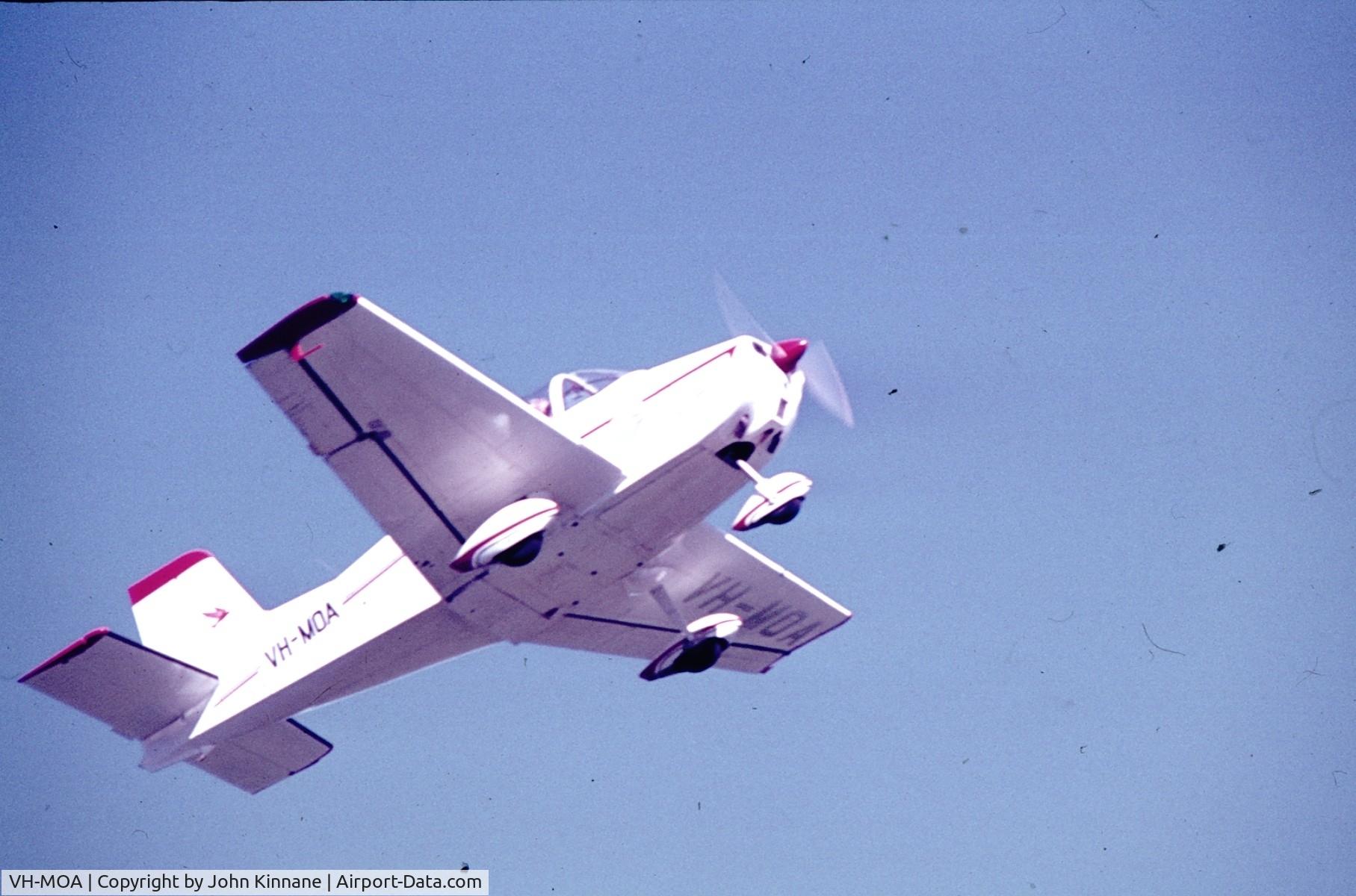 VH-MOA, 1962 Victa Airtourer 100 C/N 3, Photo taken at Erskine Part western Sydney in either 1973 or 1974