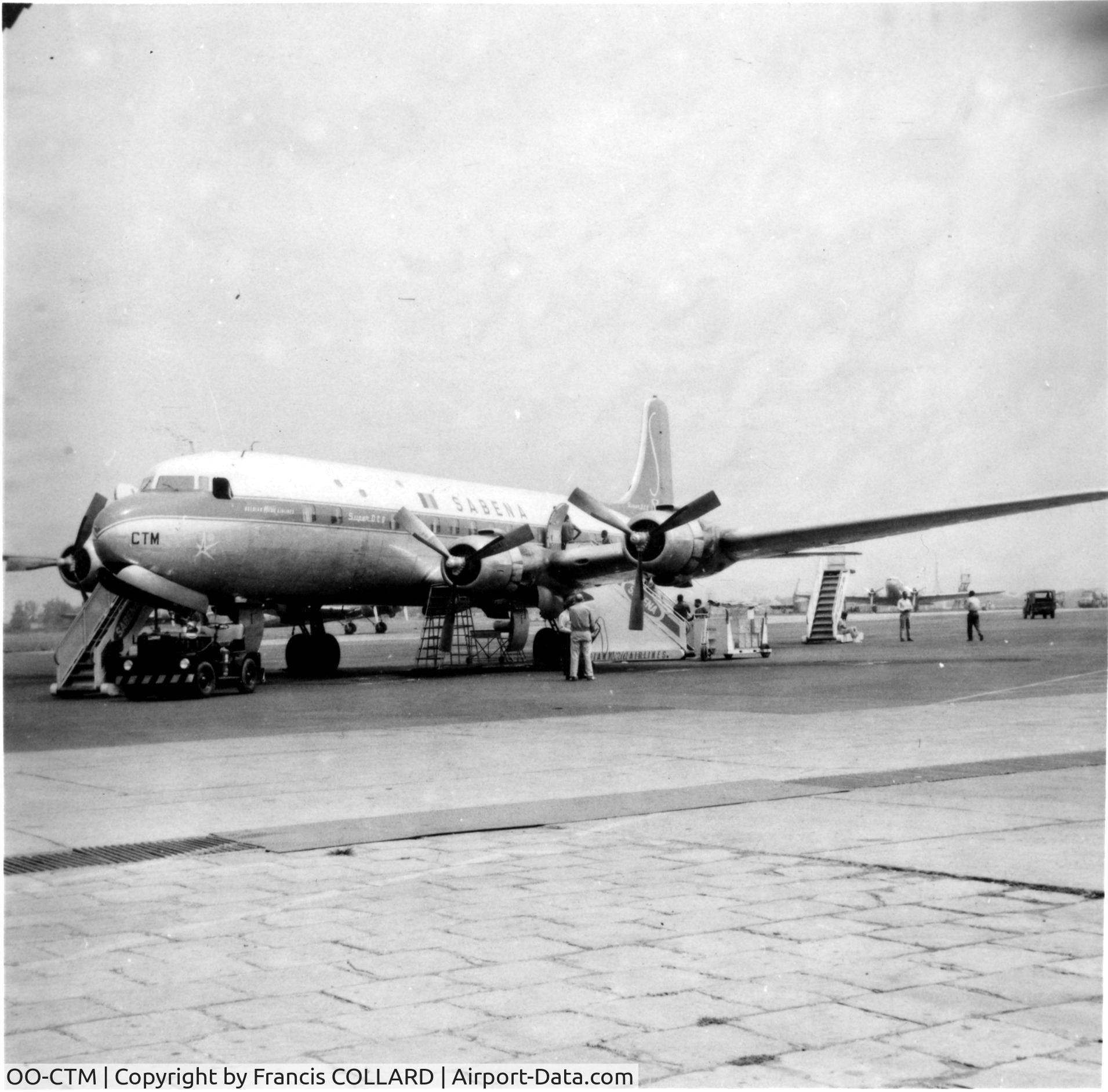 OO-CTM, 1953 Douglas DC-6B C/N 44175, OO-CTM aeroport de Ndolo - Congo Belge