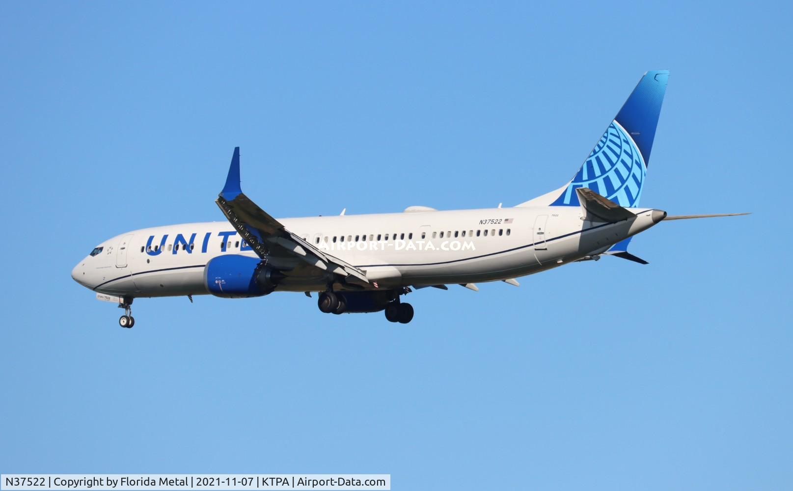 N37522, 2019 Boeing 737 MAX 9 C/N 64496, TPA 2021