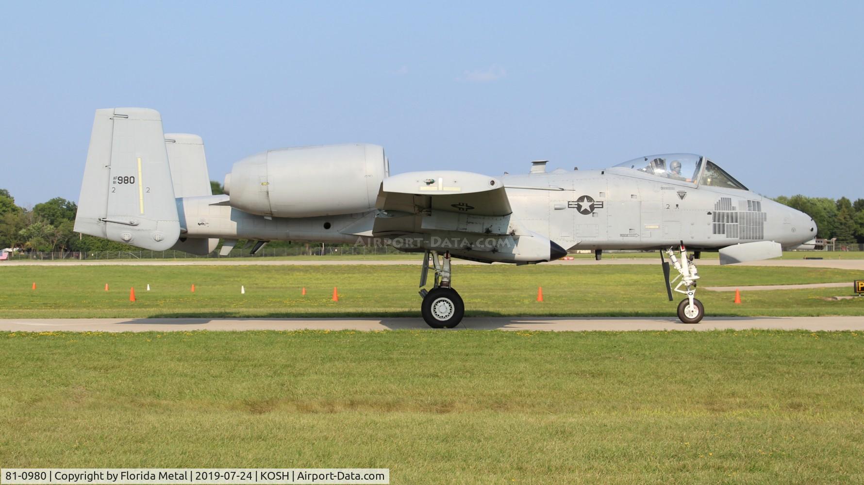 81-0980, 1980 Fairchild Republic A-10A Thunderbolt II C/N A10-0675, USAF A-10 zx